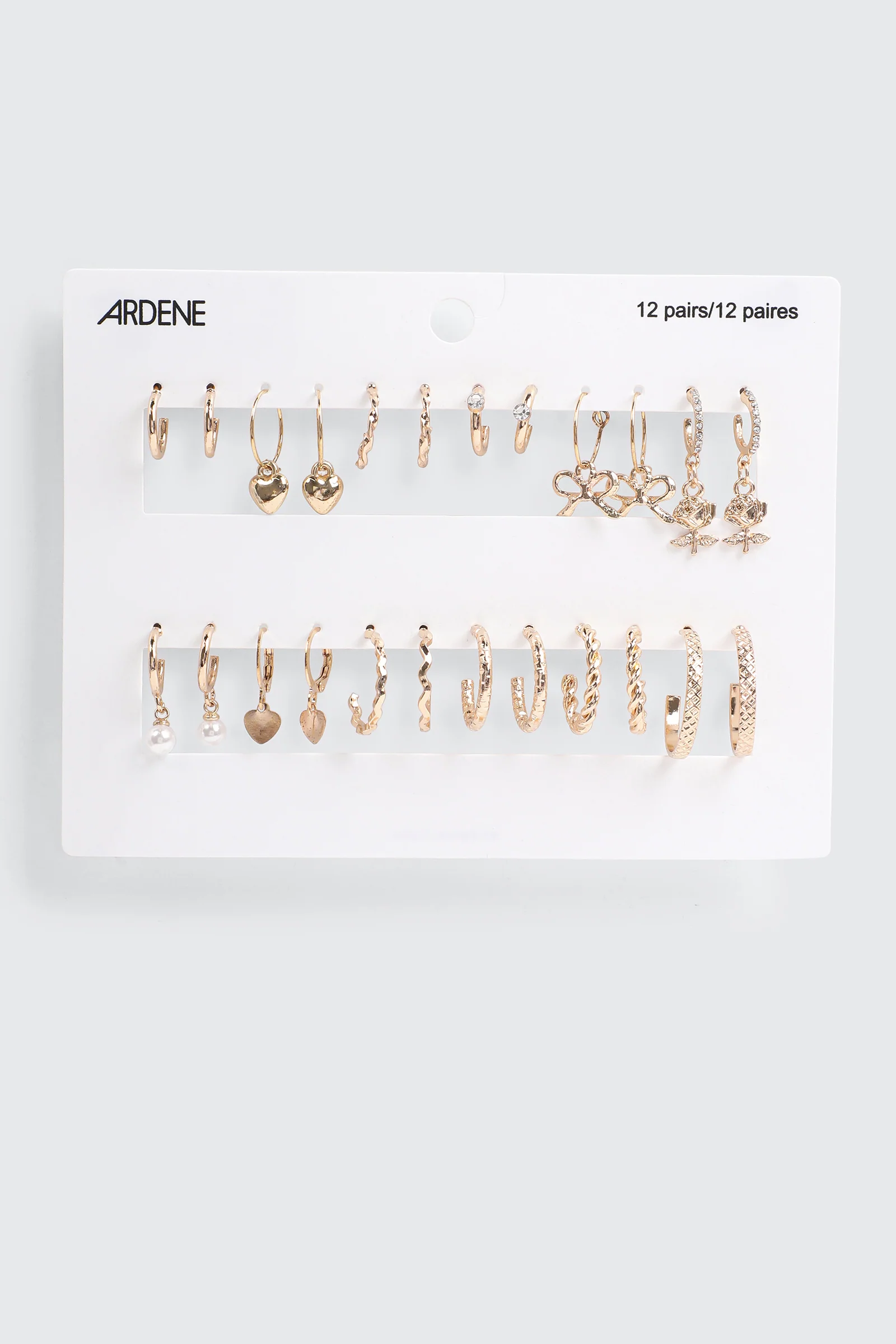 12-Pack Charm Hoop Earrings - Image 2
