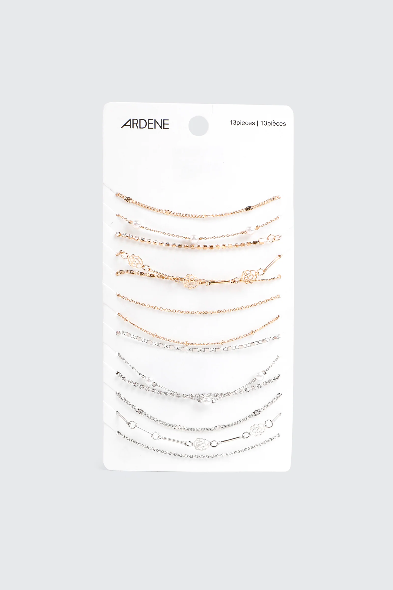 13-Pack Pearl & Rose Bracelets - Image 2