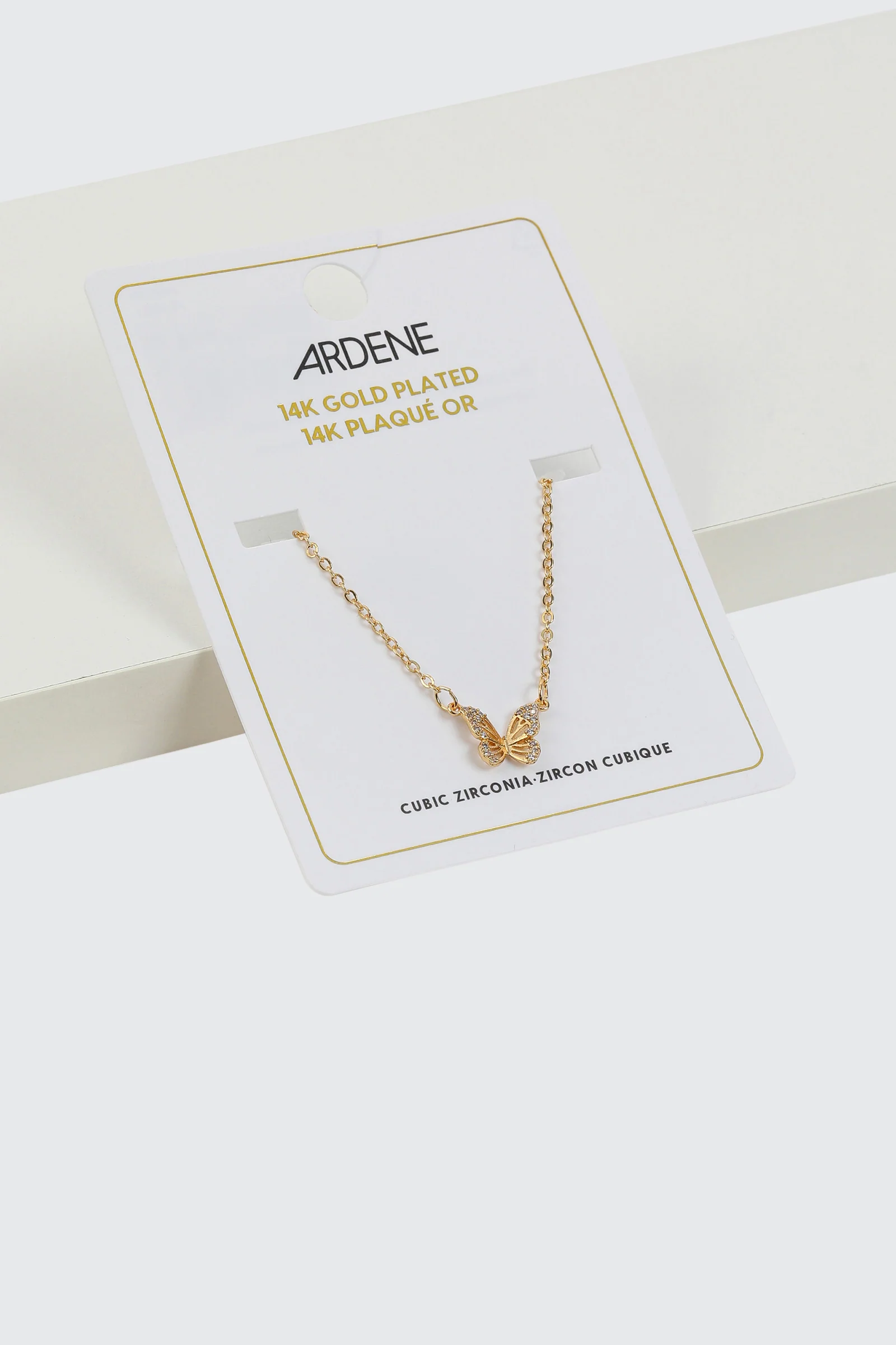 14K Gold Plated Butterfly Necklace - Image 3