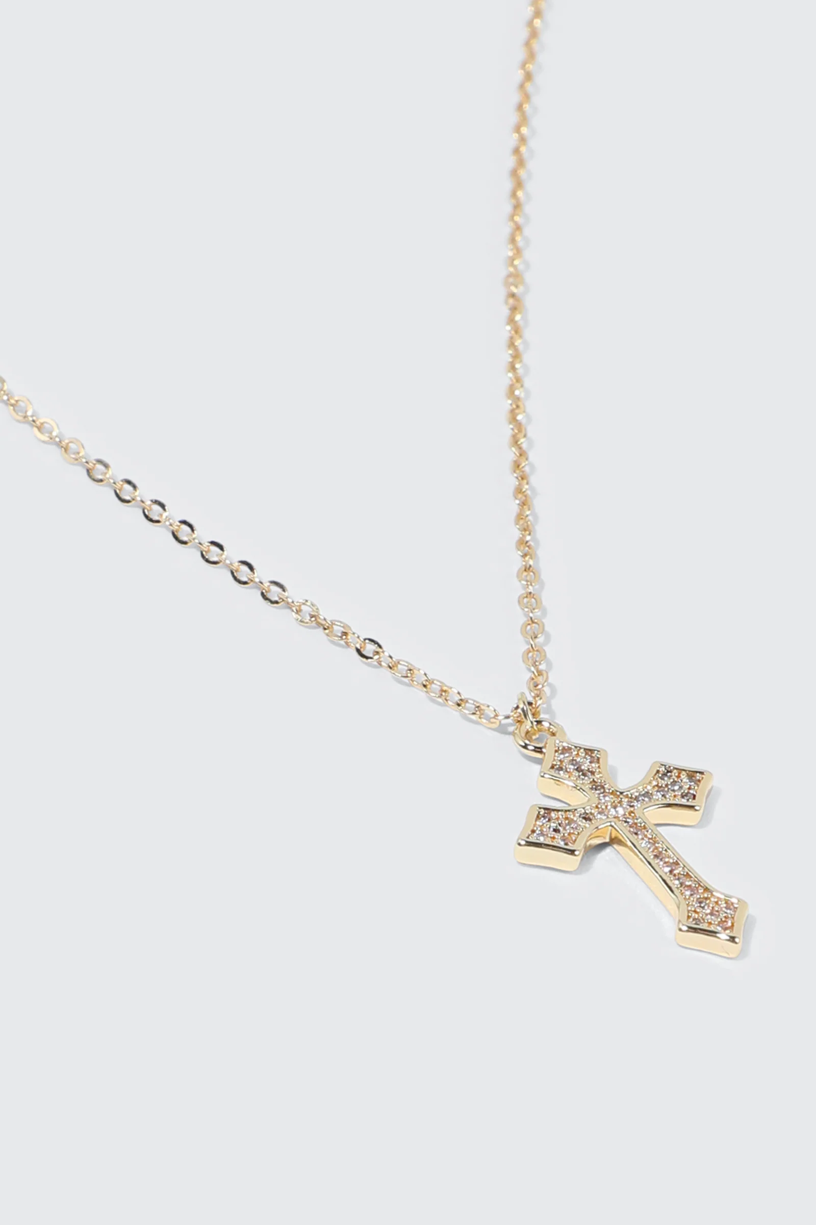 14K Gold Plated Cross Necklace - Image 3