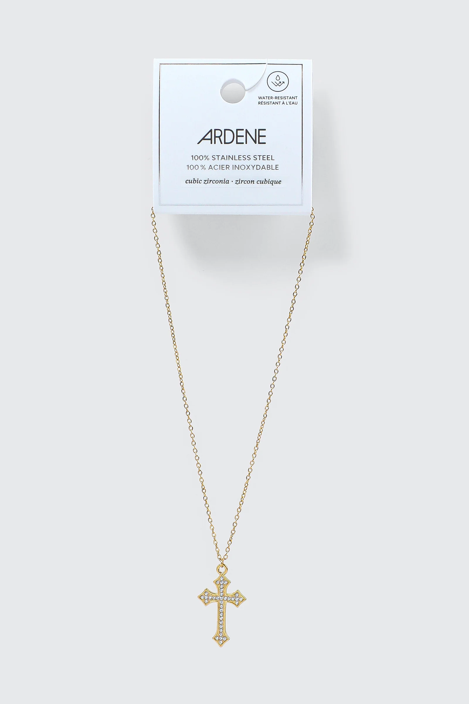 14K Gold Plated Cross Necklace - Image 2