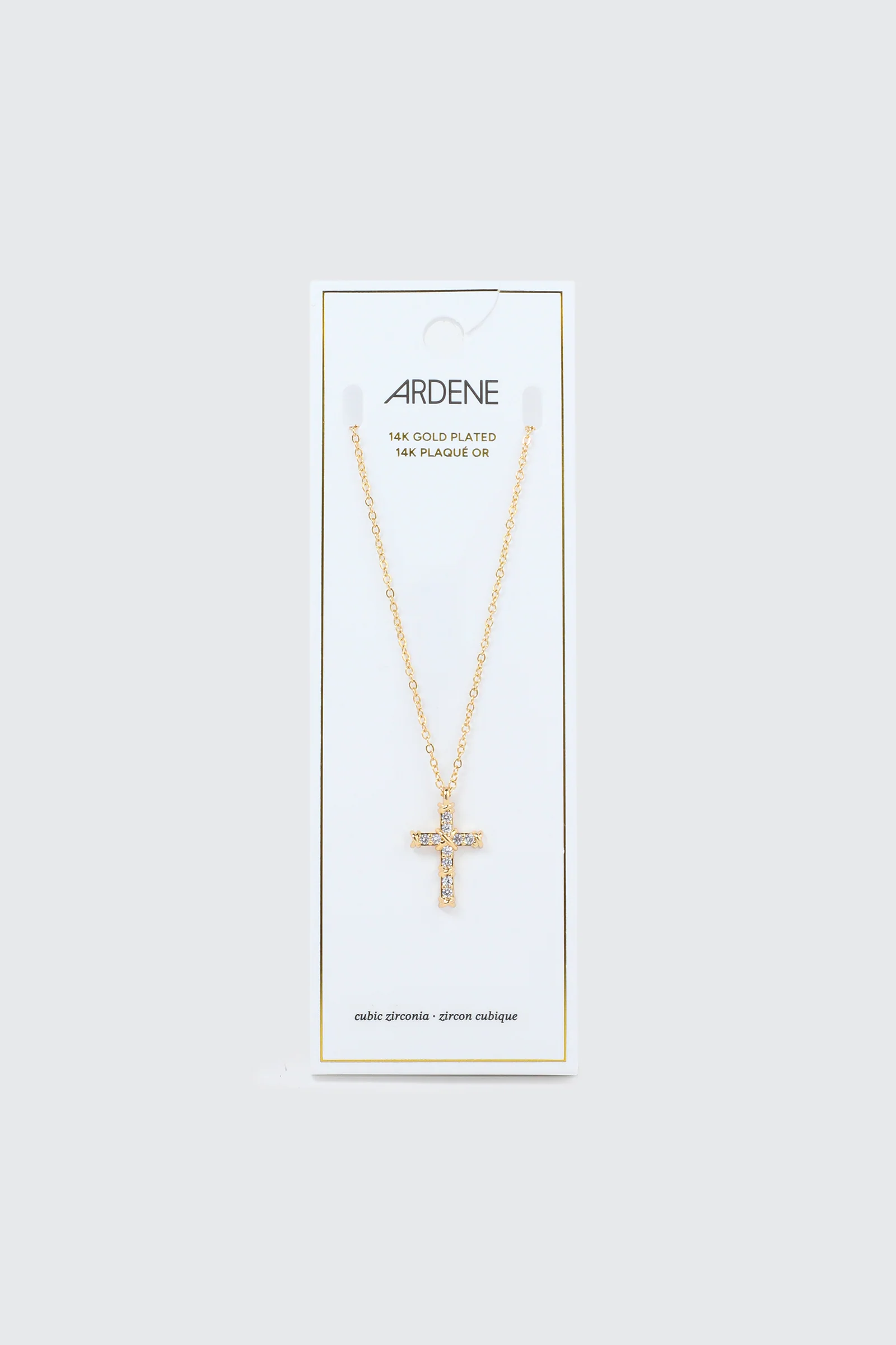 14K Gold Plated Cross Necklace - Image 3