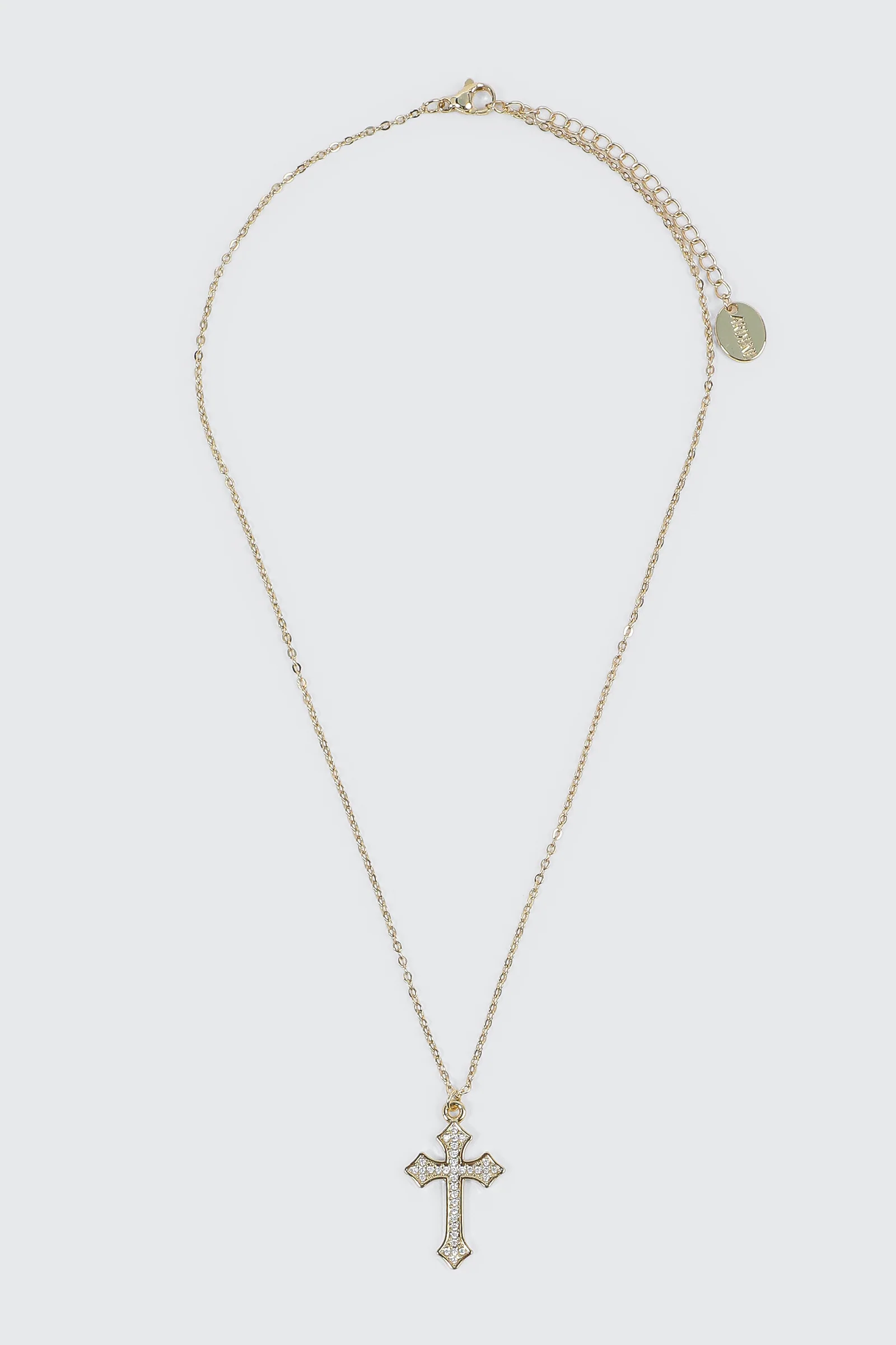 14K Gold Plated Cross Necklace - Image 2
