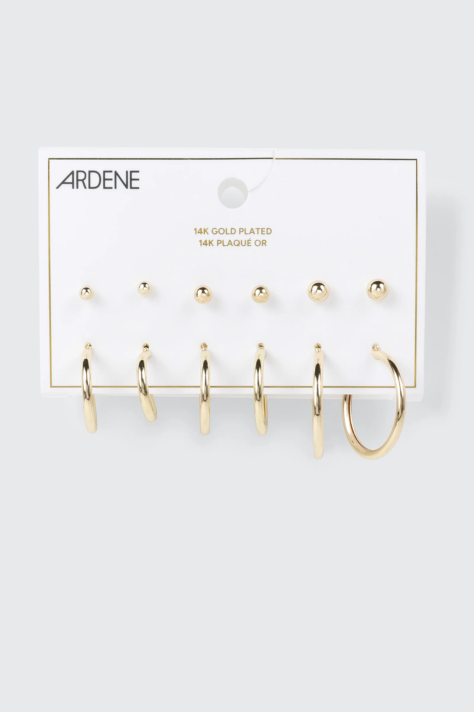 14K Gold Plated Earrings Set - Image 2