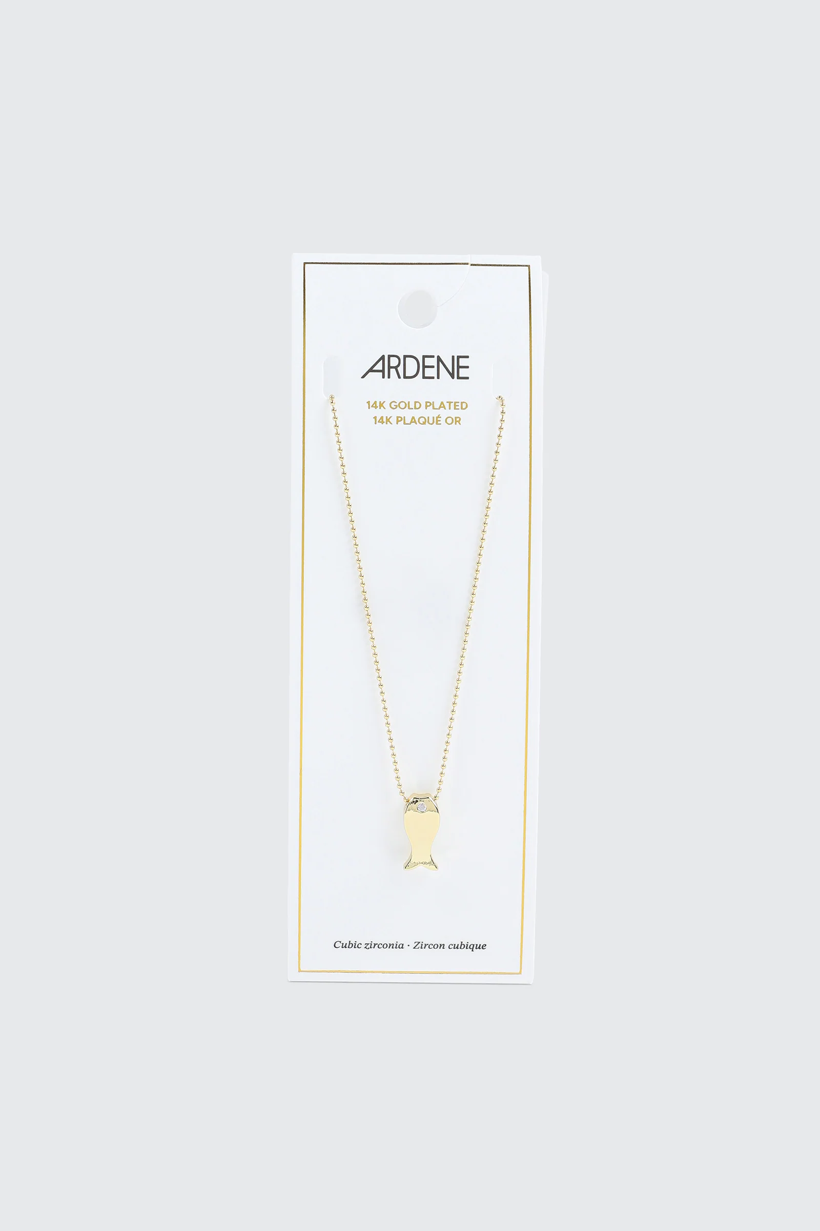 14K Gold Plated Fish Necklace