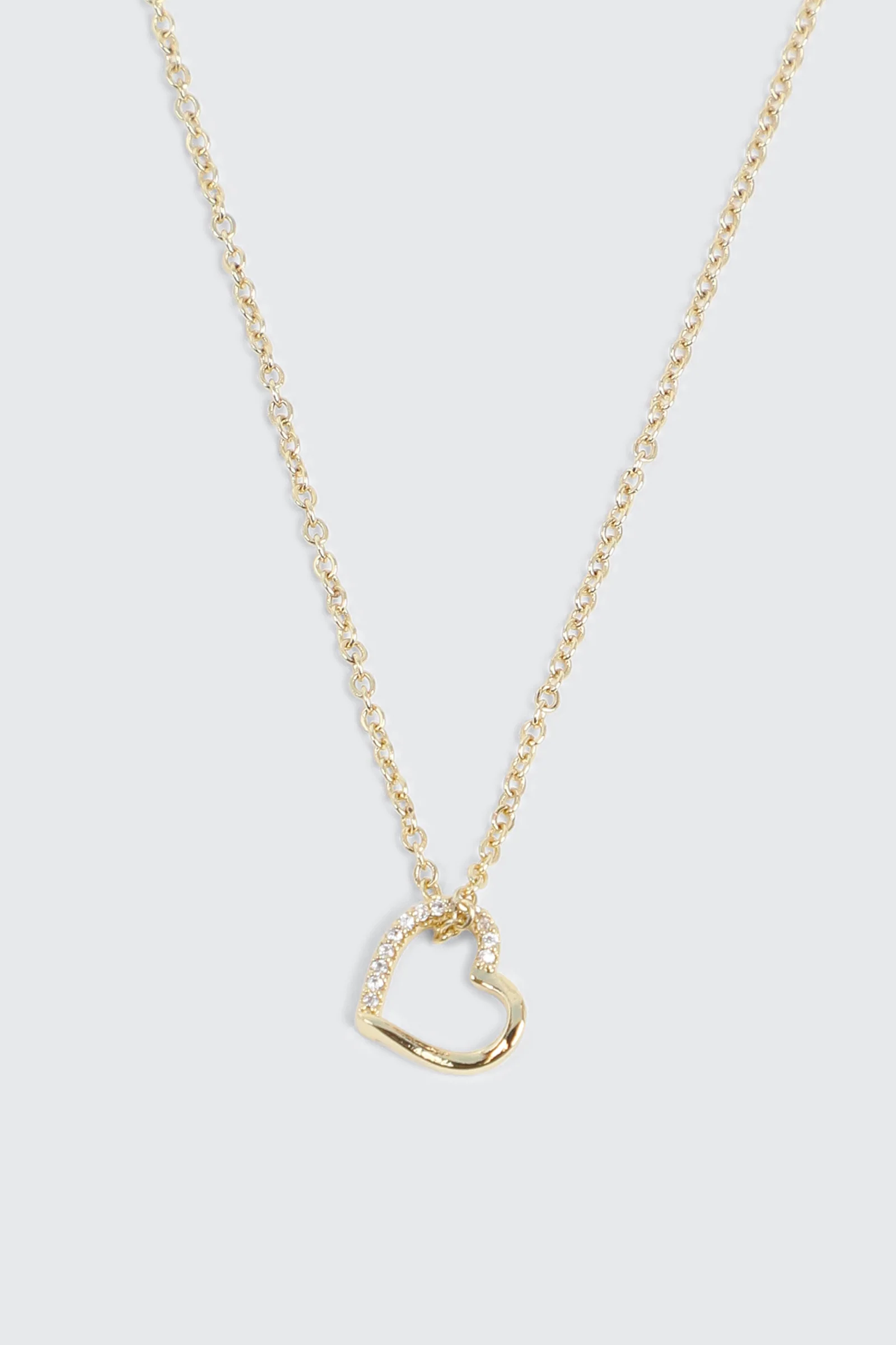 14K Gold Plated Heart Necklace - Image 2