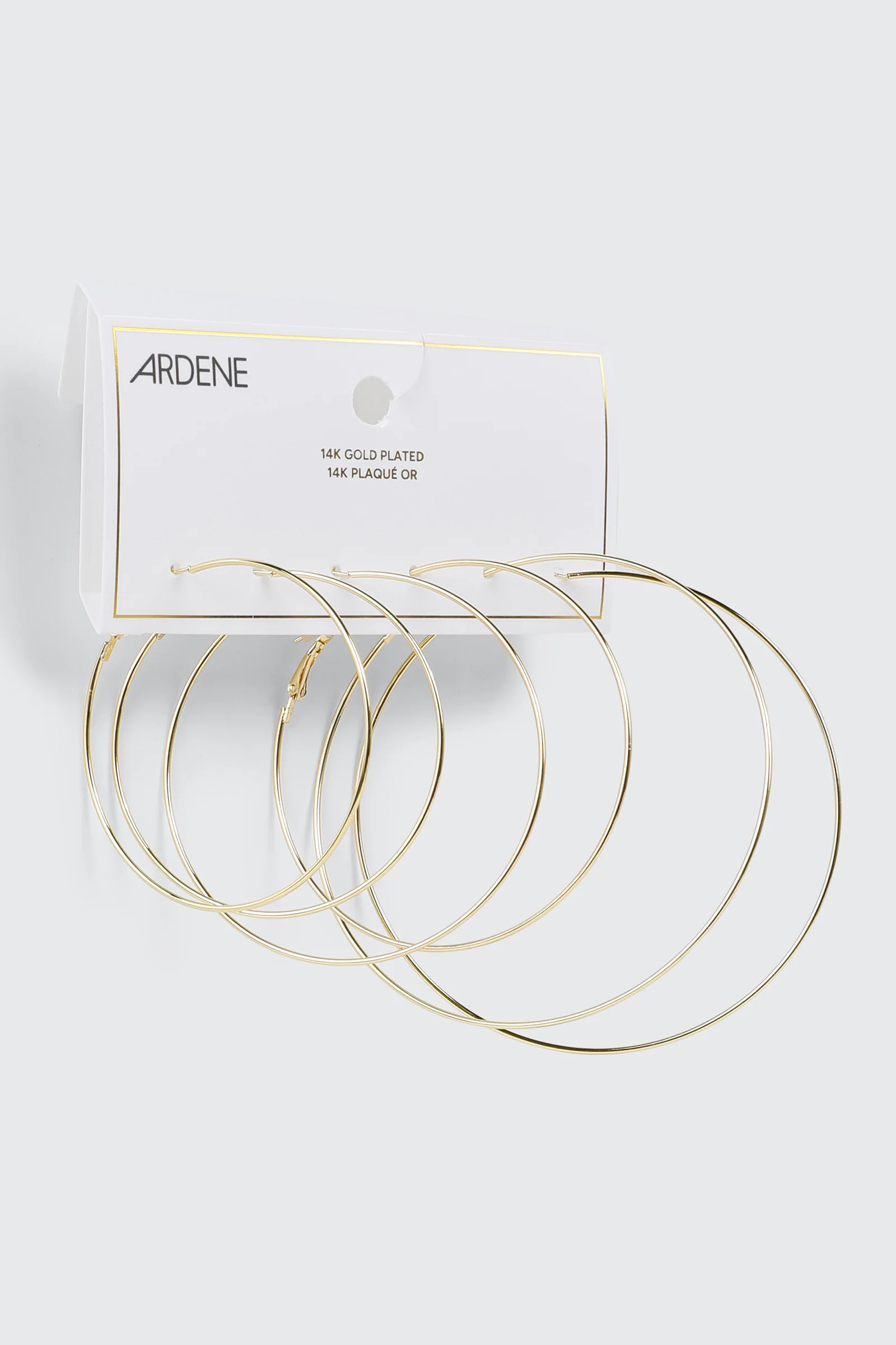 14K Gold Plated Hoop Earrings