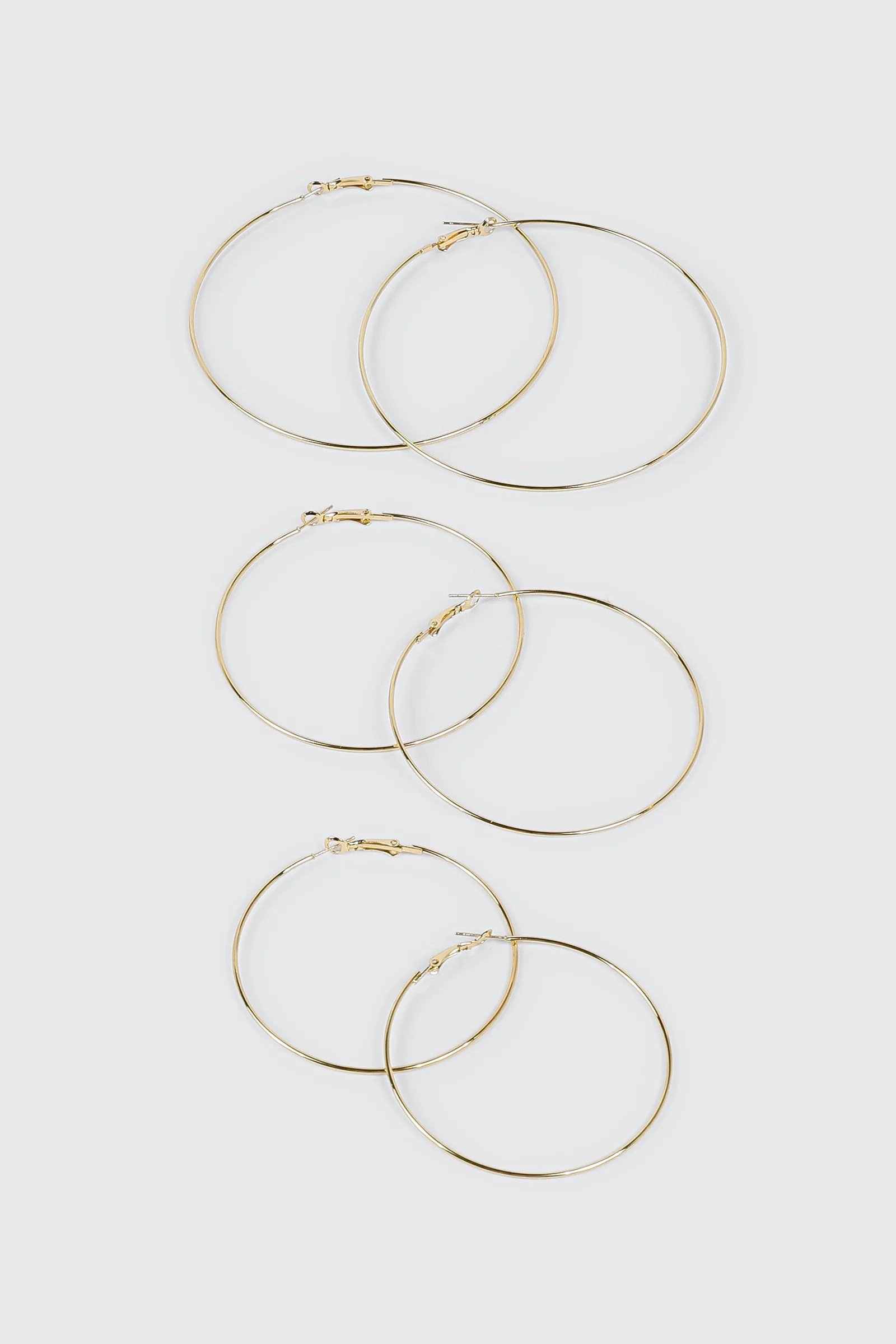 14K Gold Plated Hoop Earrings - Image 2