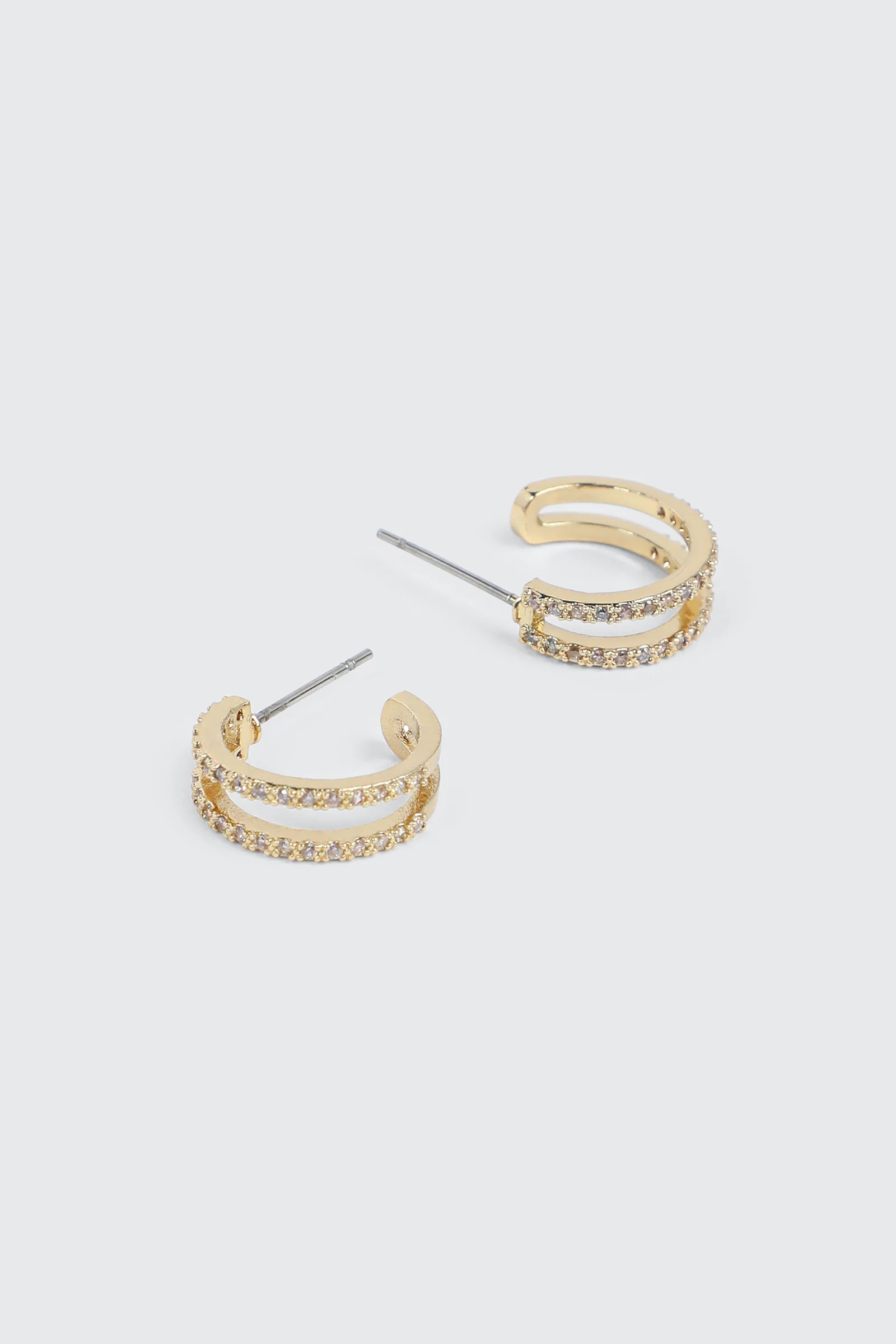 14K Gold Plated Hoop Earrings - Image 2