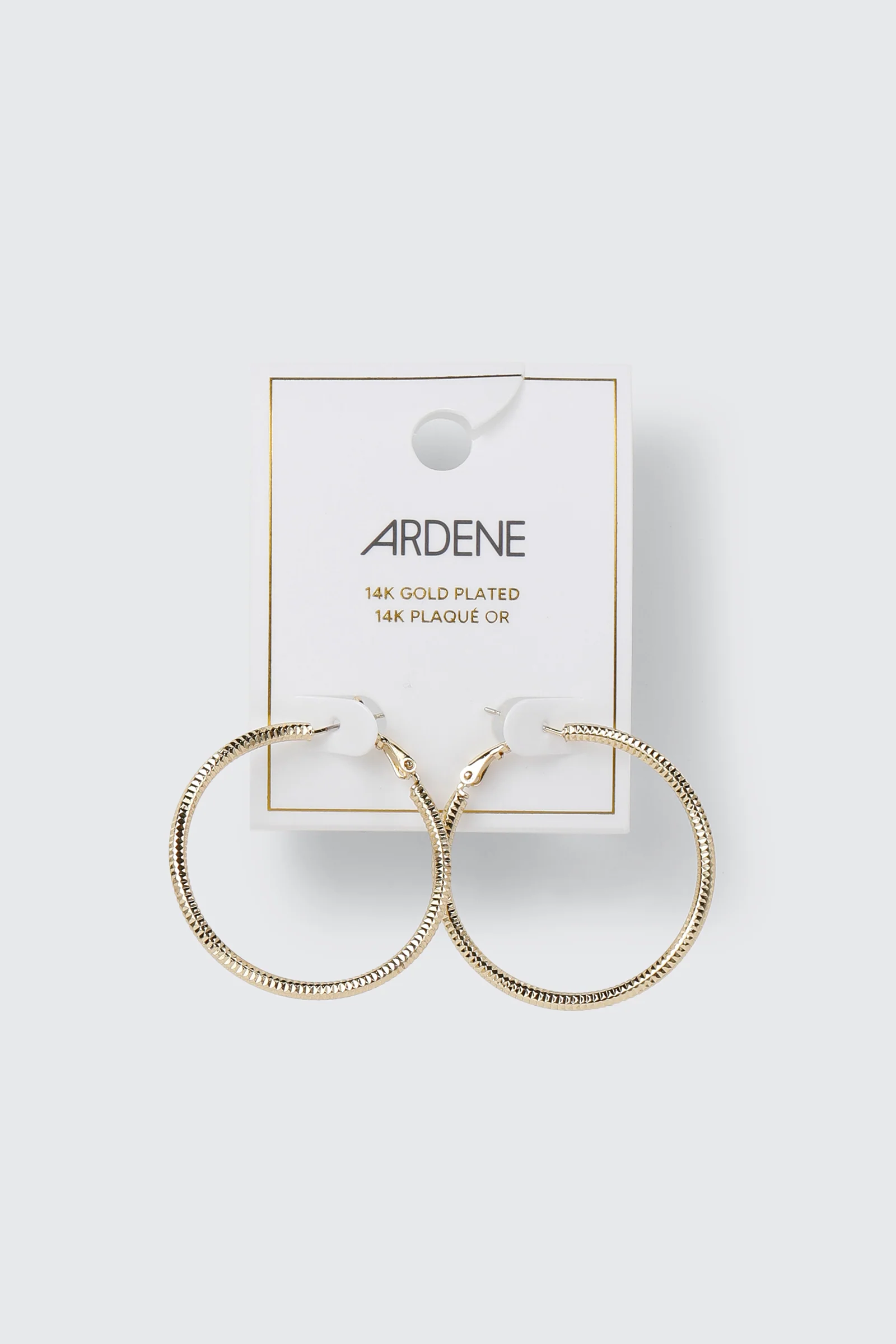 14K Gold Plated Hoop Earrings - Image 2
