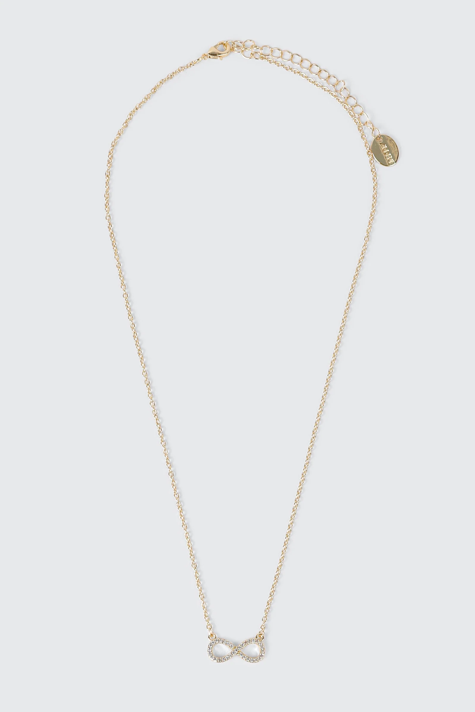 14K Gold Plated Infinity Necklace - Image 2