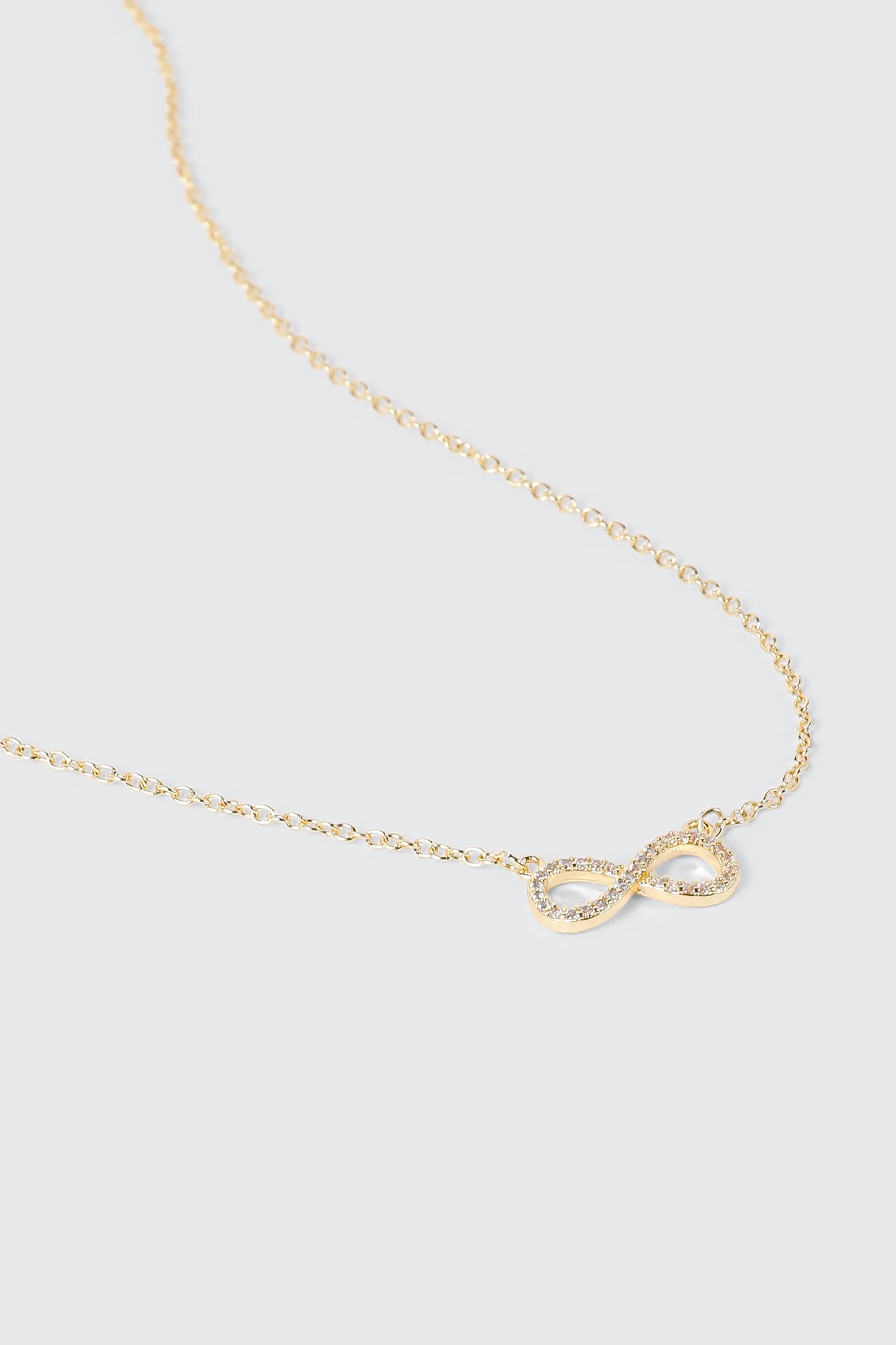 14K Gold Plated Infinity Necklace - Image 4