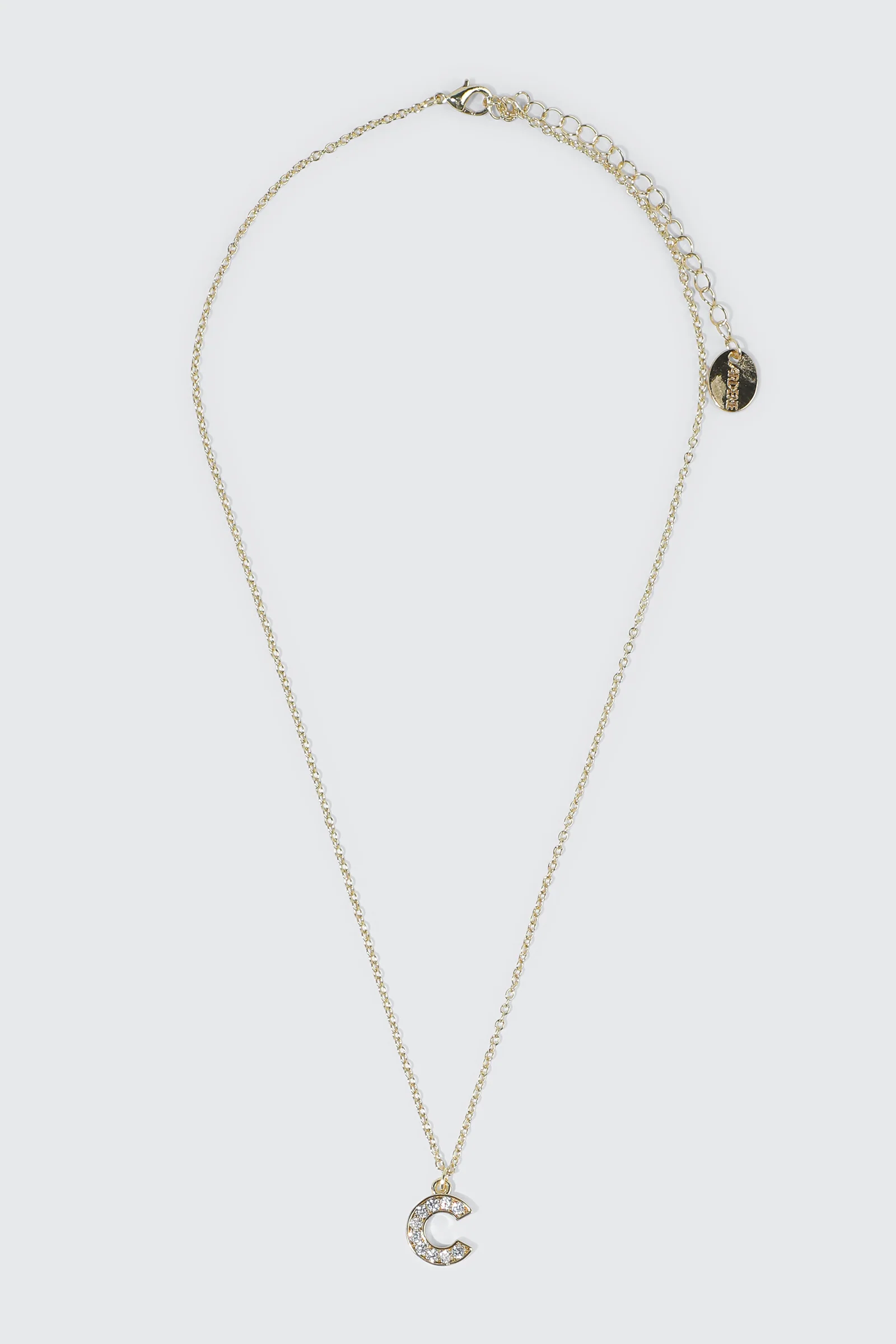 14K Gold Plated Initial C Necklace - Image 2