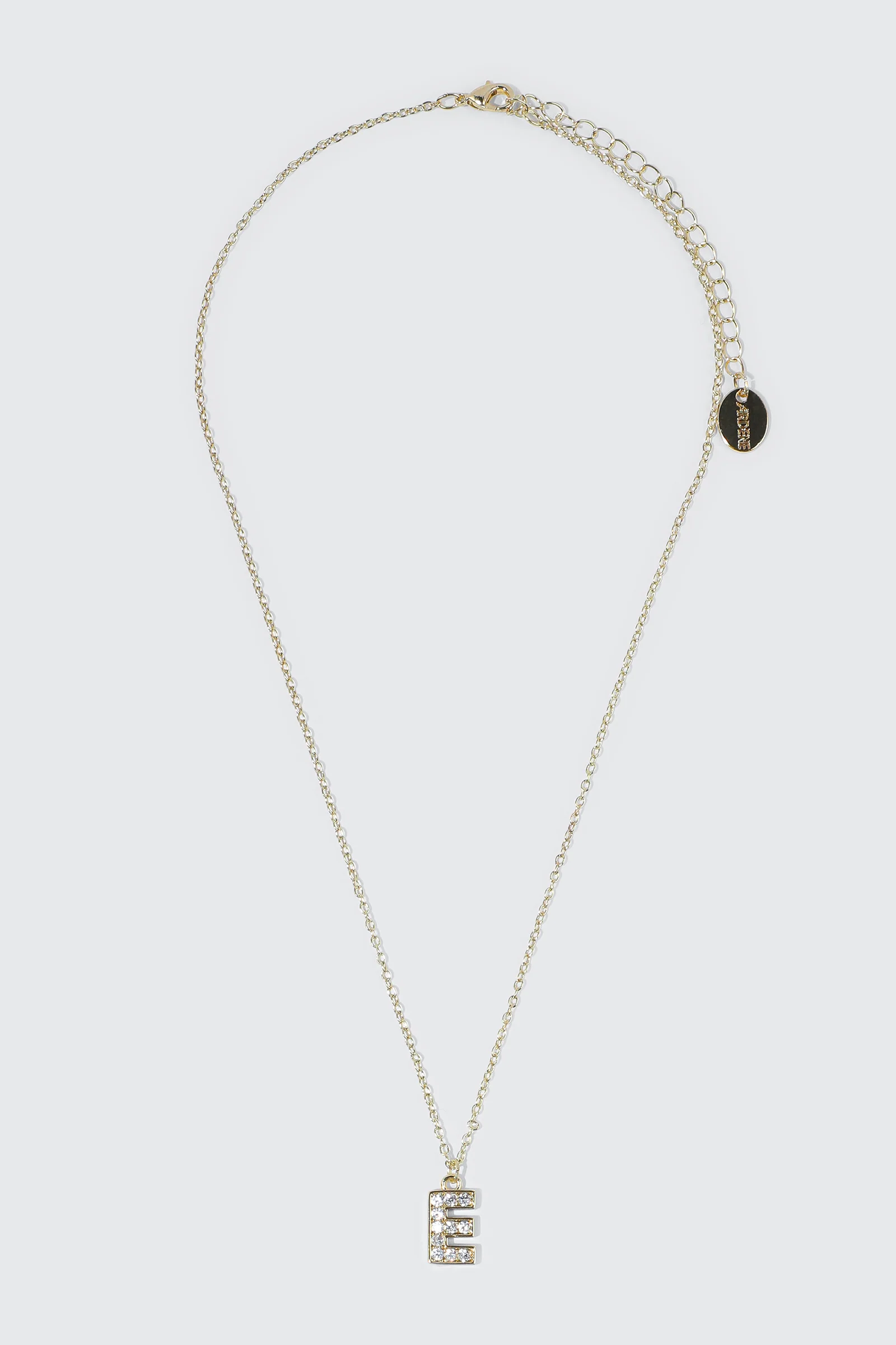 14K Gold Plated Initial E Necklace - Image 2