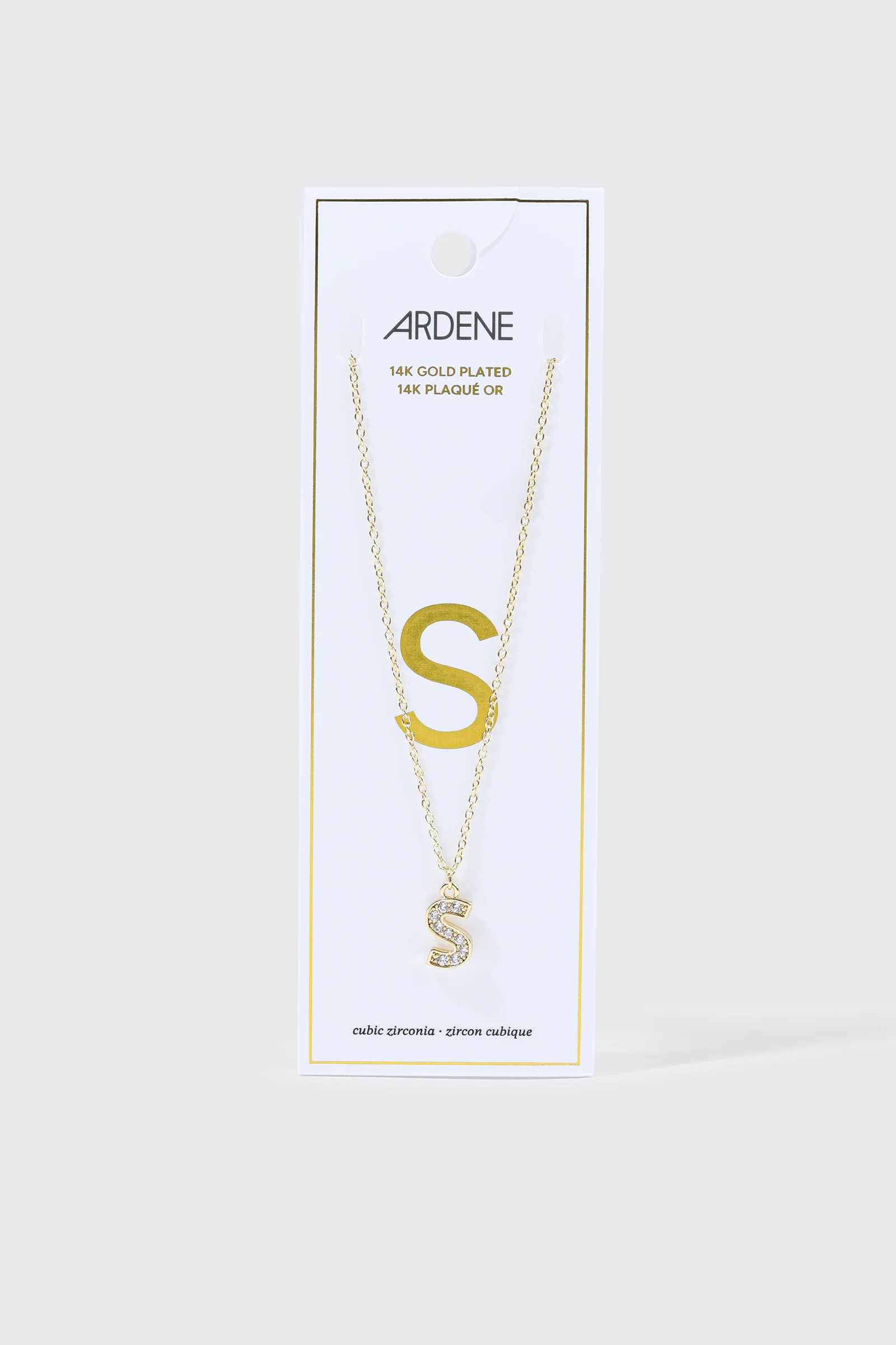 14K Gold Plated Initial E Necklace
