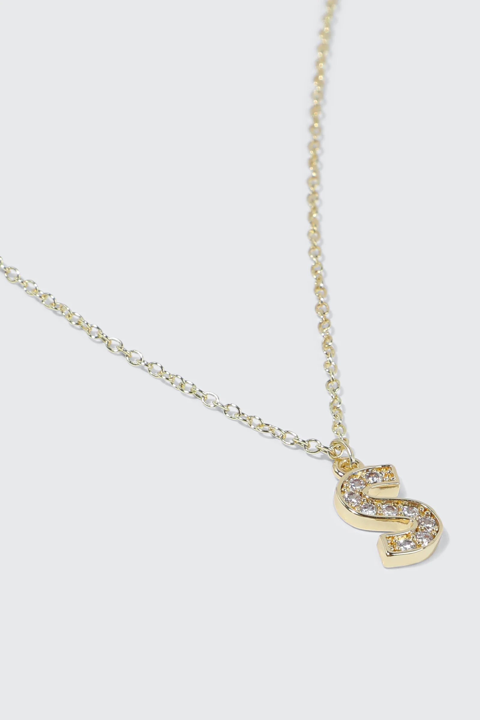 14K Gold Plated Initial E Necklace - Image 3