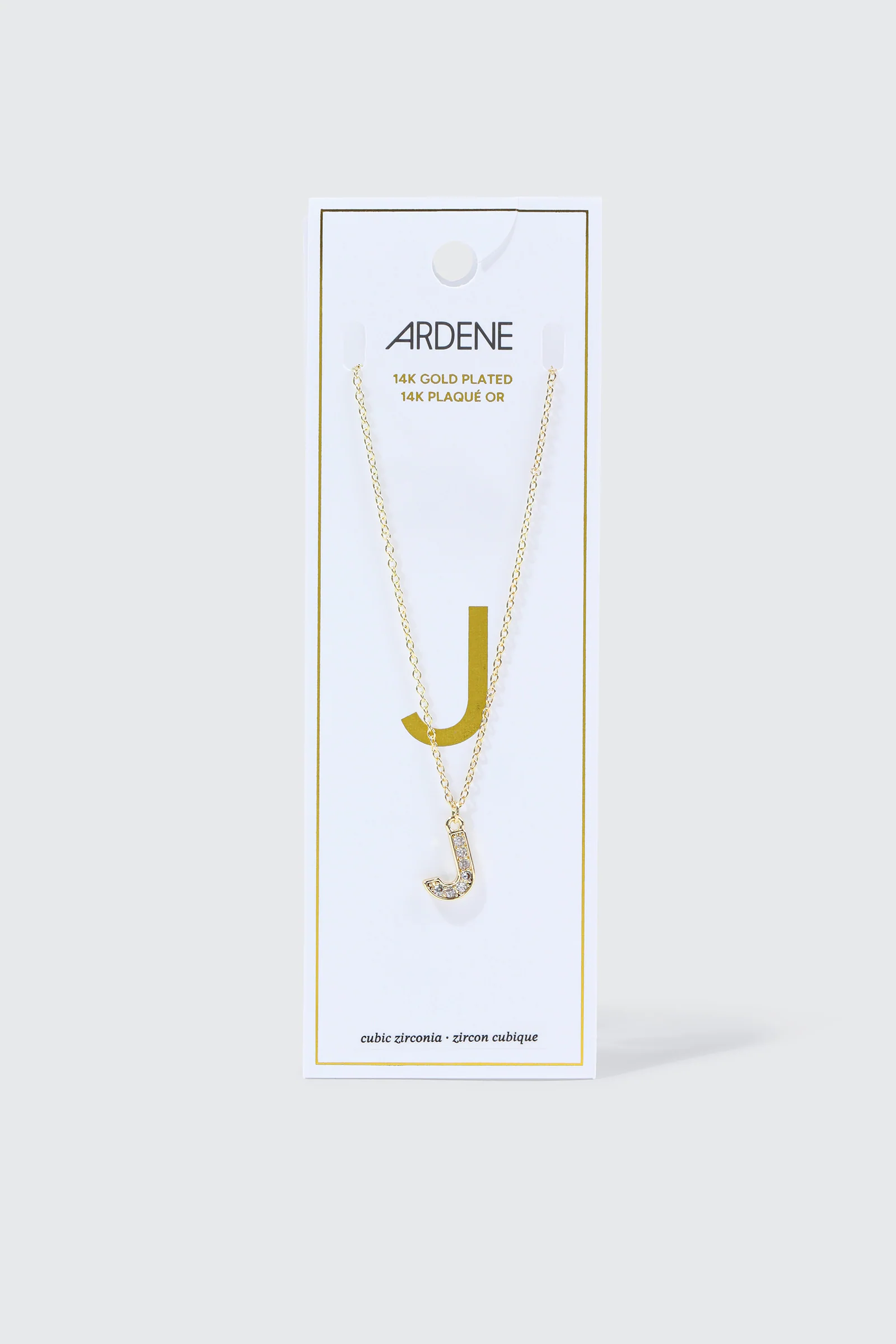 14K Gold Plated Initial J Necklace