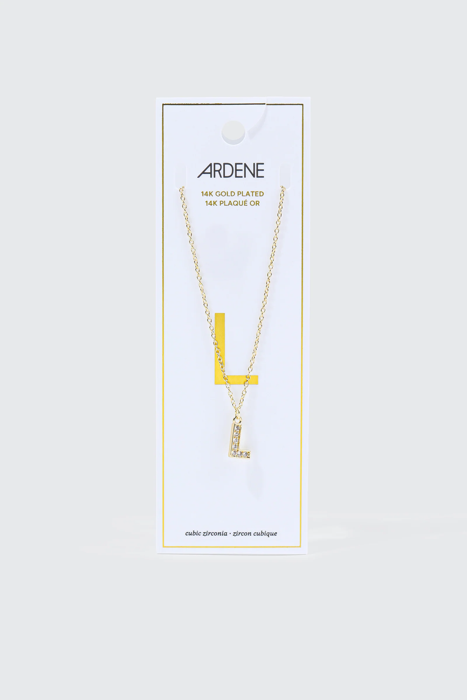 14K Gold Plated Initial L Necklace