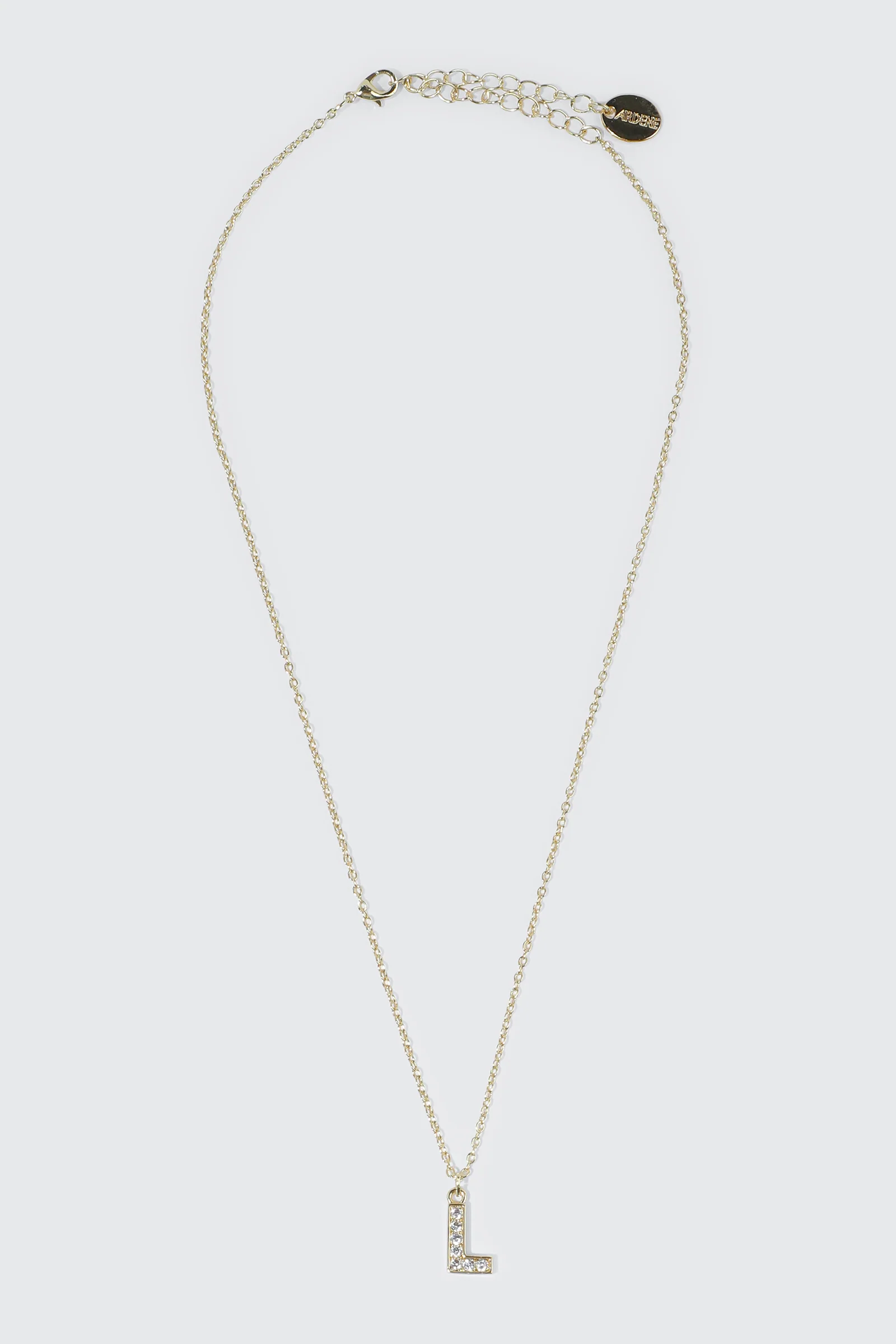 14K Gold Plated Initial L Necklace - Image 2