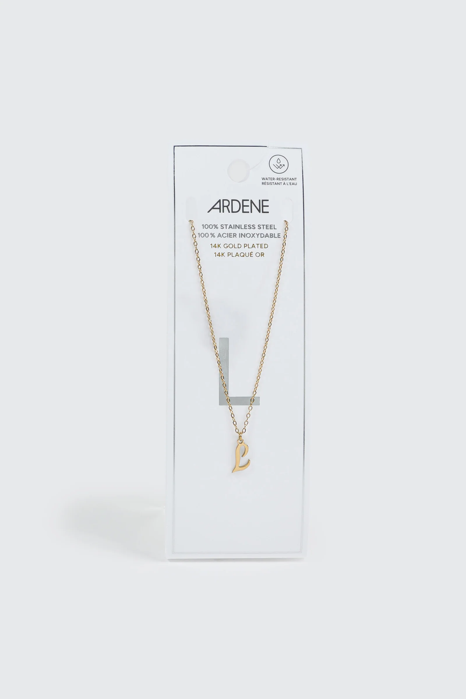 14K Gold Plated Initial L Necklace