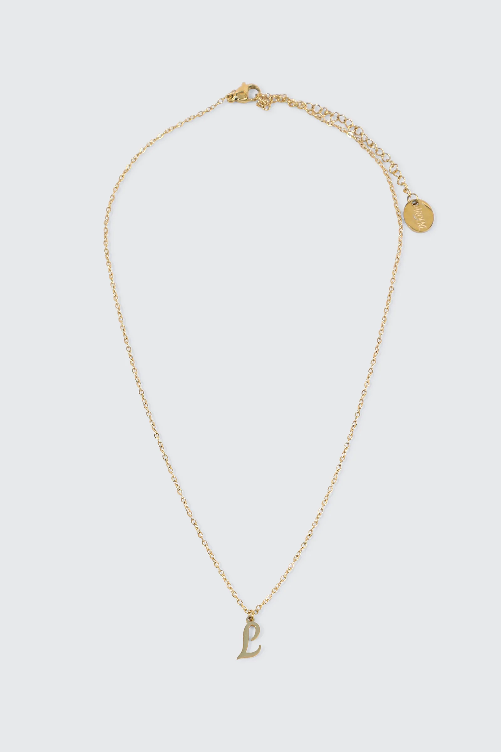 14K Gold Plated Initial L Necklace - Image 2