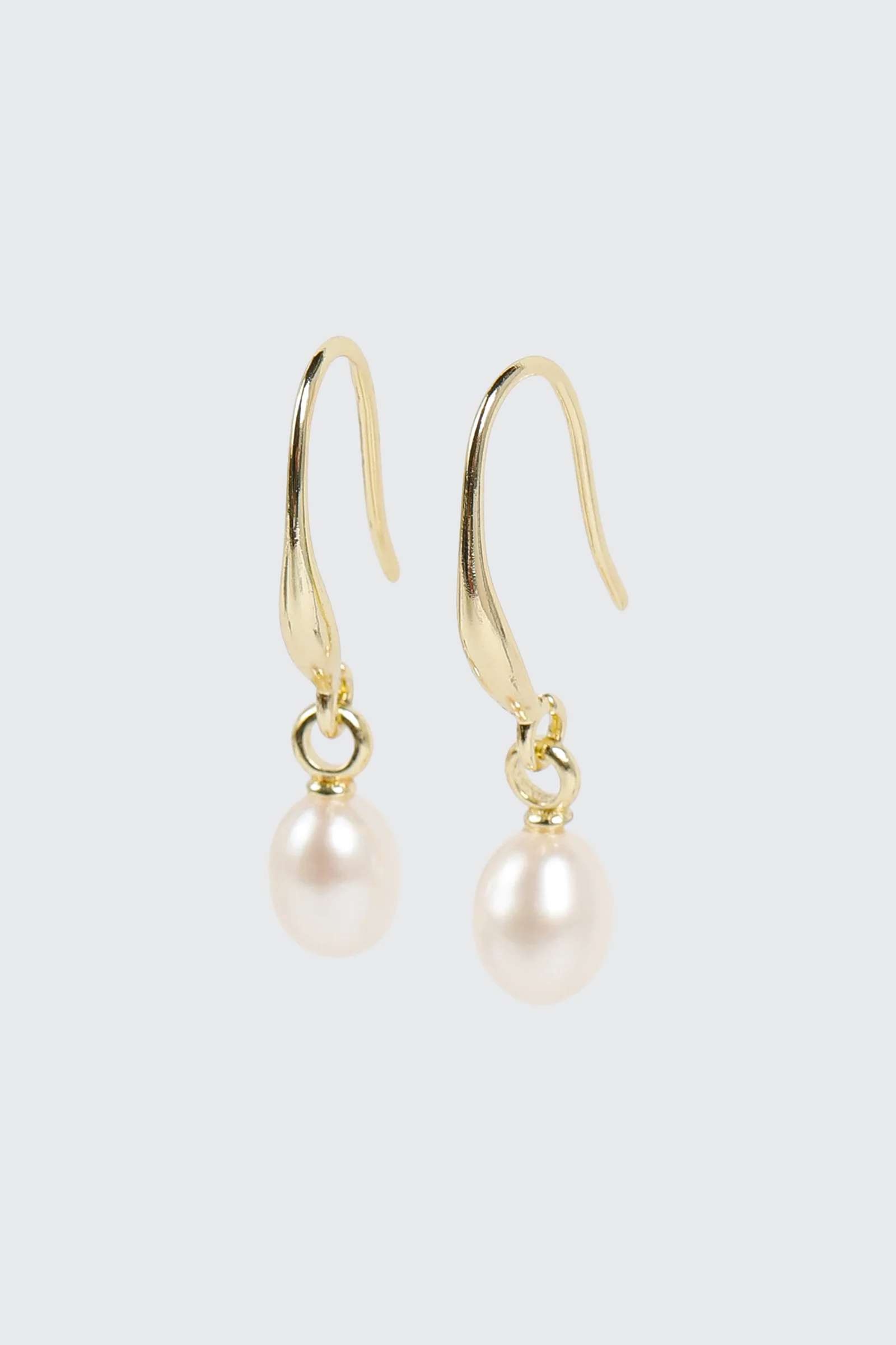 14K Gold Plated Pearl Earrings