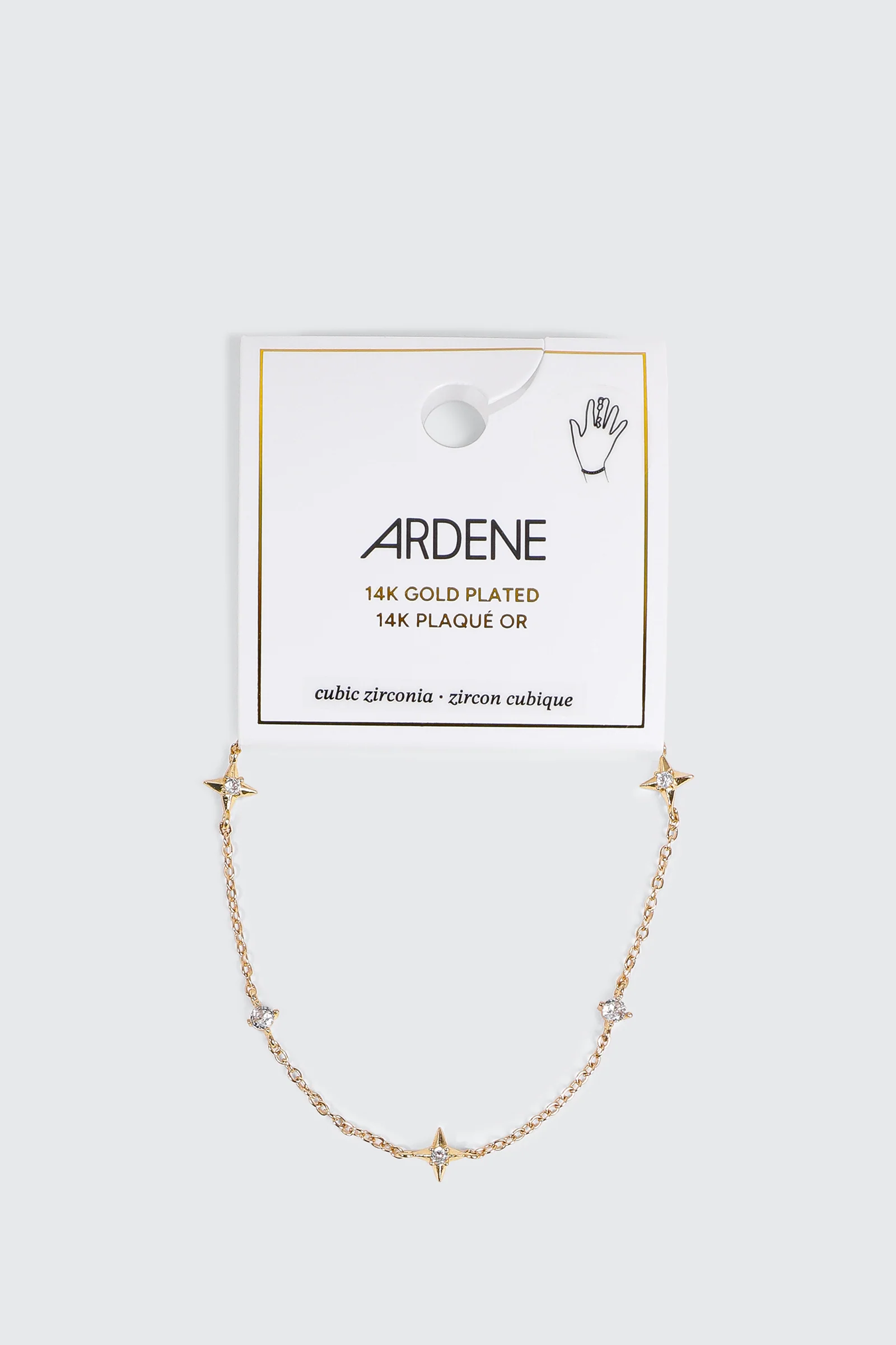14K Gold Plated Star Bracelet - Image 2