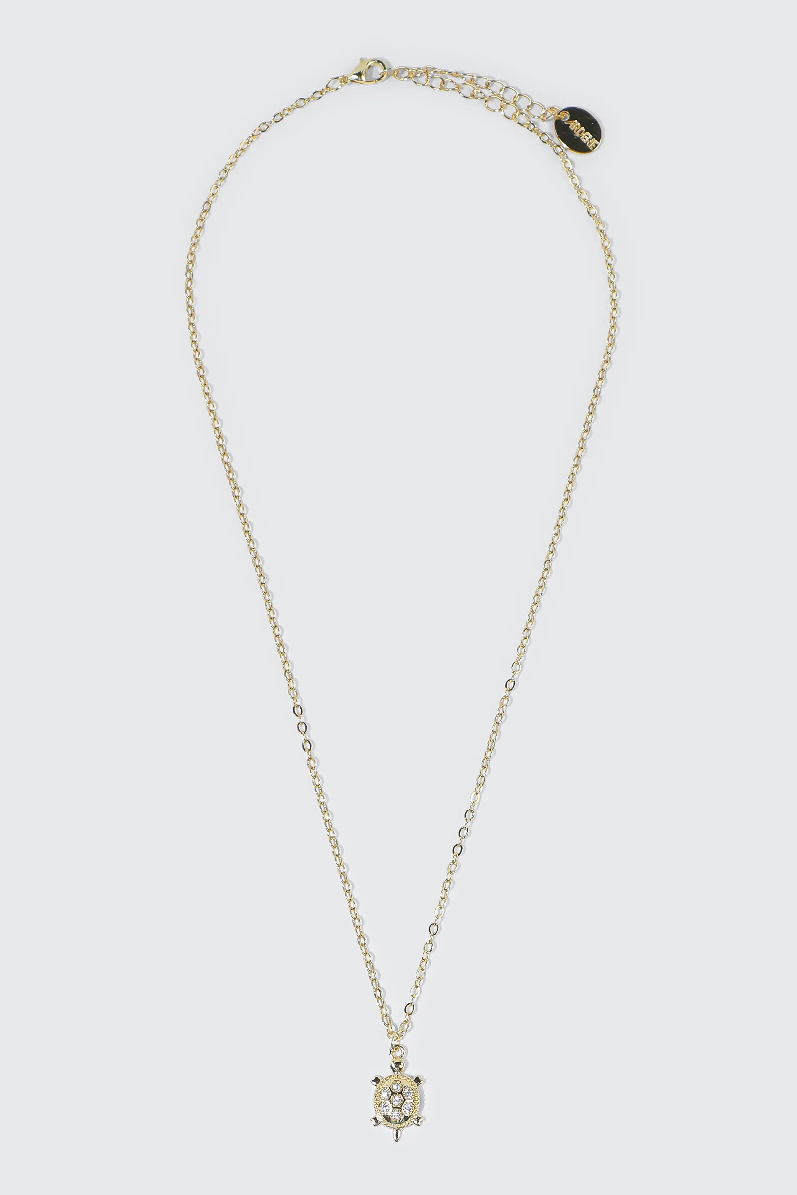 14K Gold Plated Turtle Necklace - Image 2