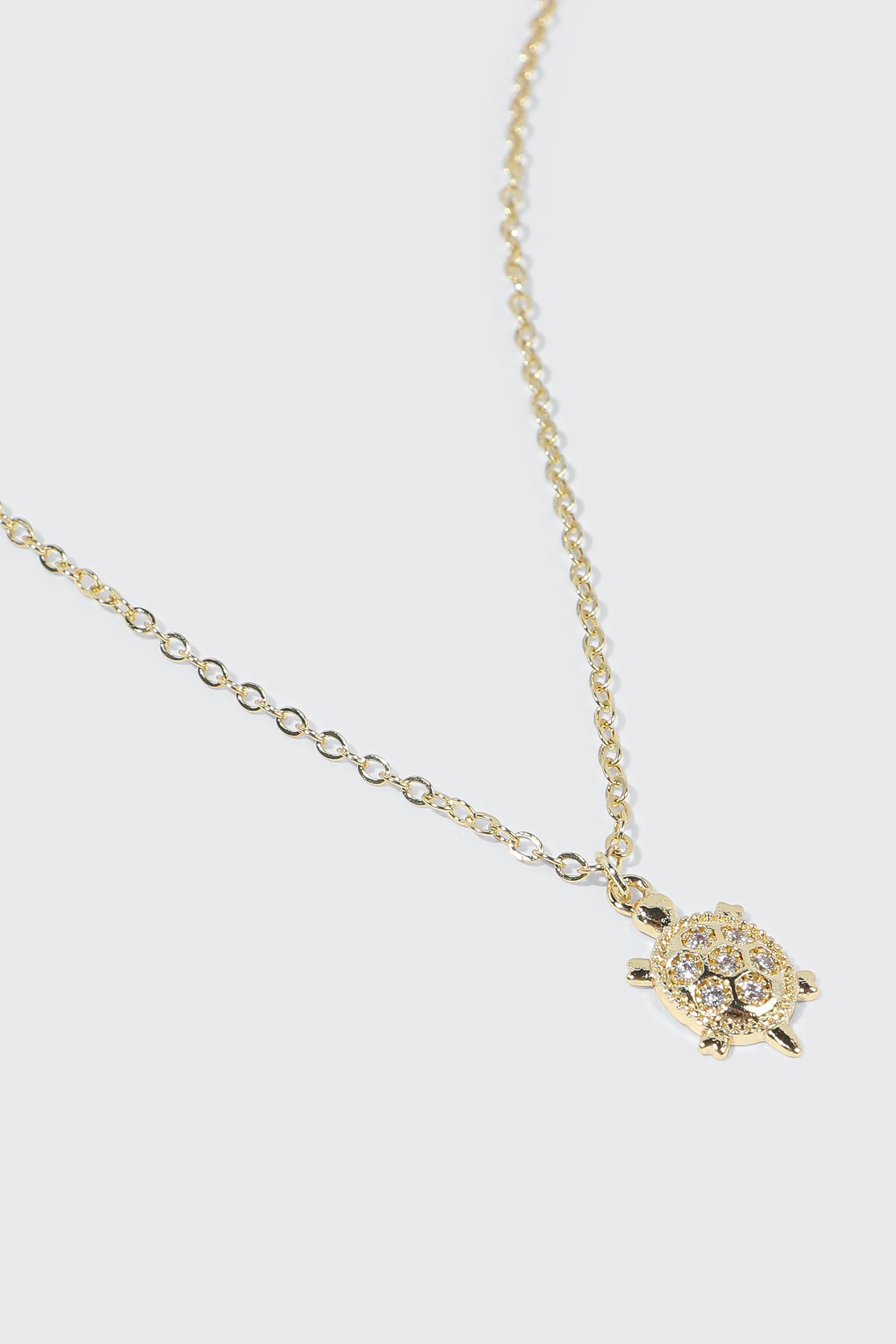 14K Gold Plated Turtle Necklace - Image 3