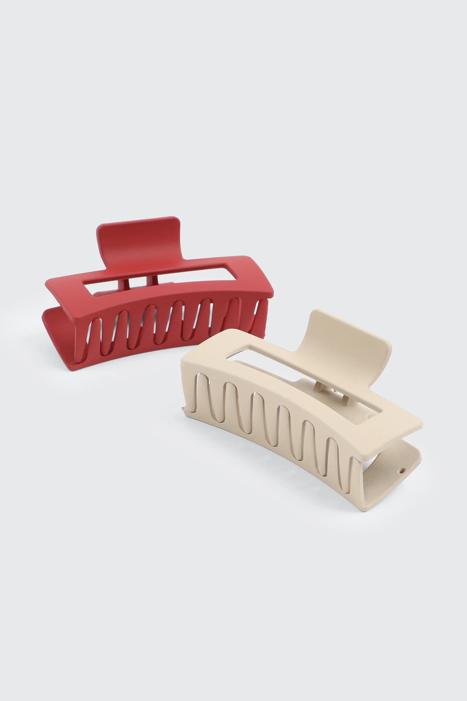 2-Pack Cutout Rectangular Hair Claws - Image 2