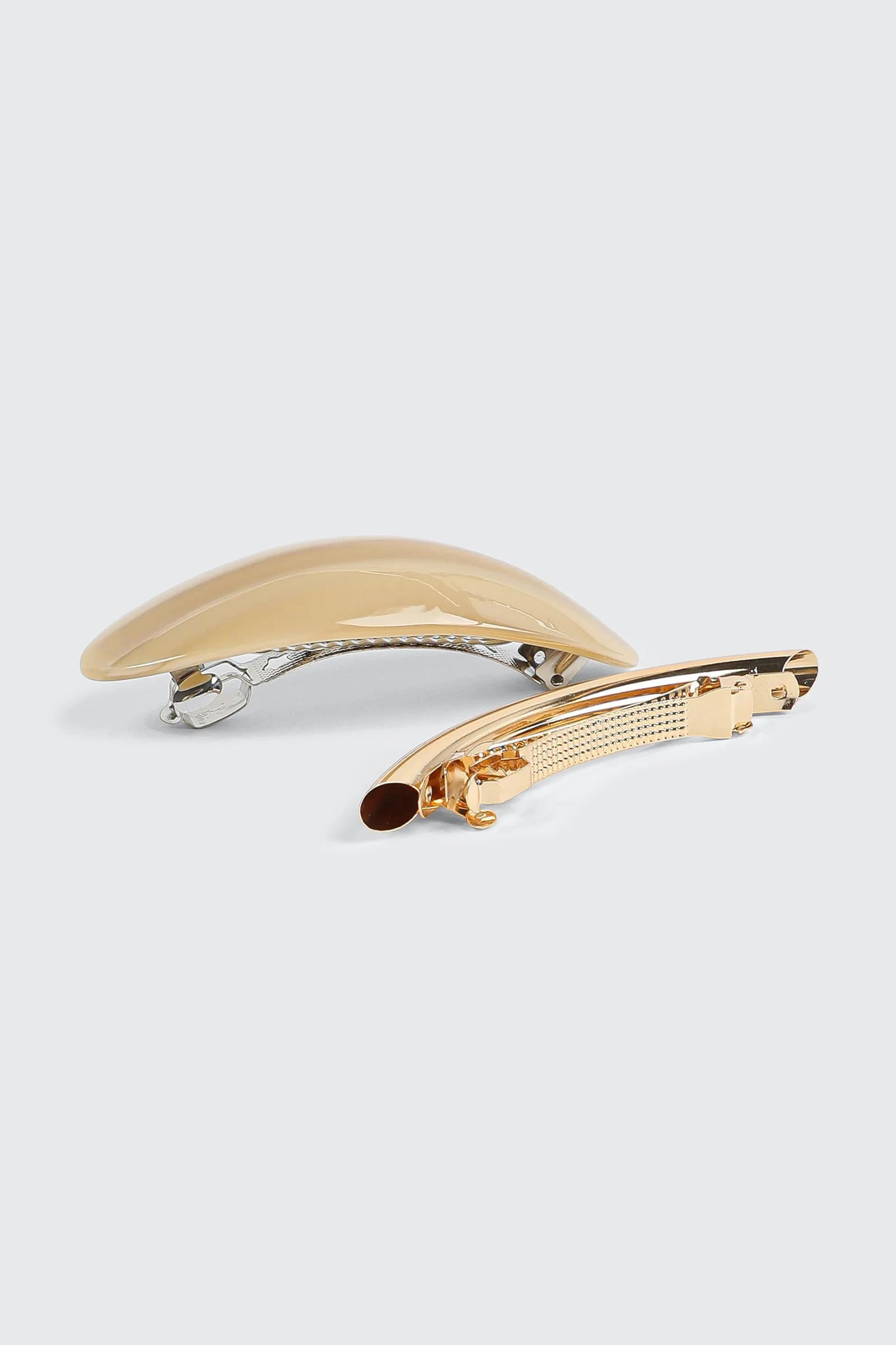 2-Pack Gold Toned Barrettes - Image 2