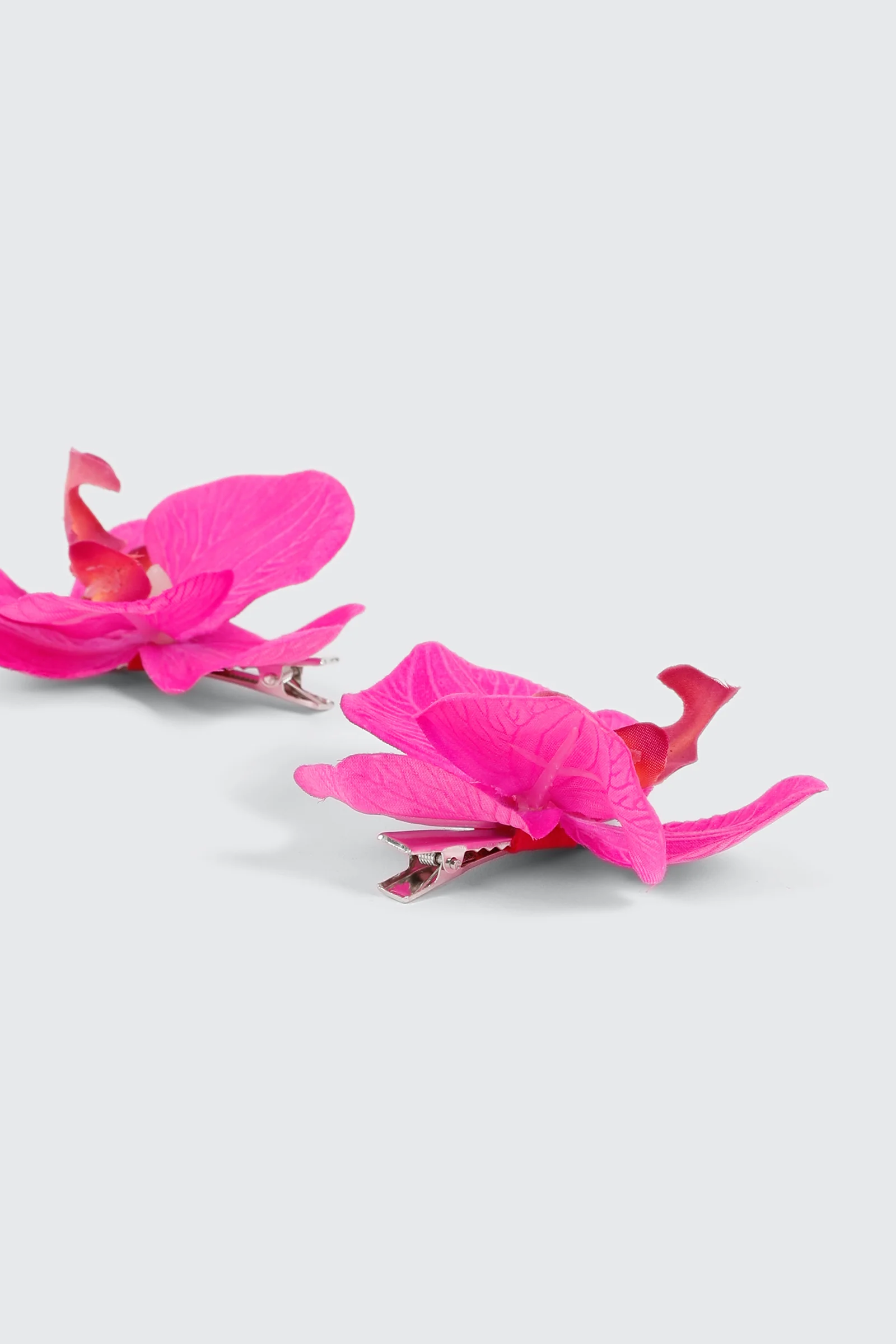 2-Pack Orchid Flower Hair Clips - Image 2