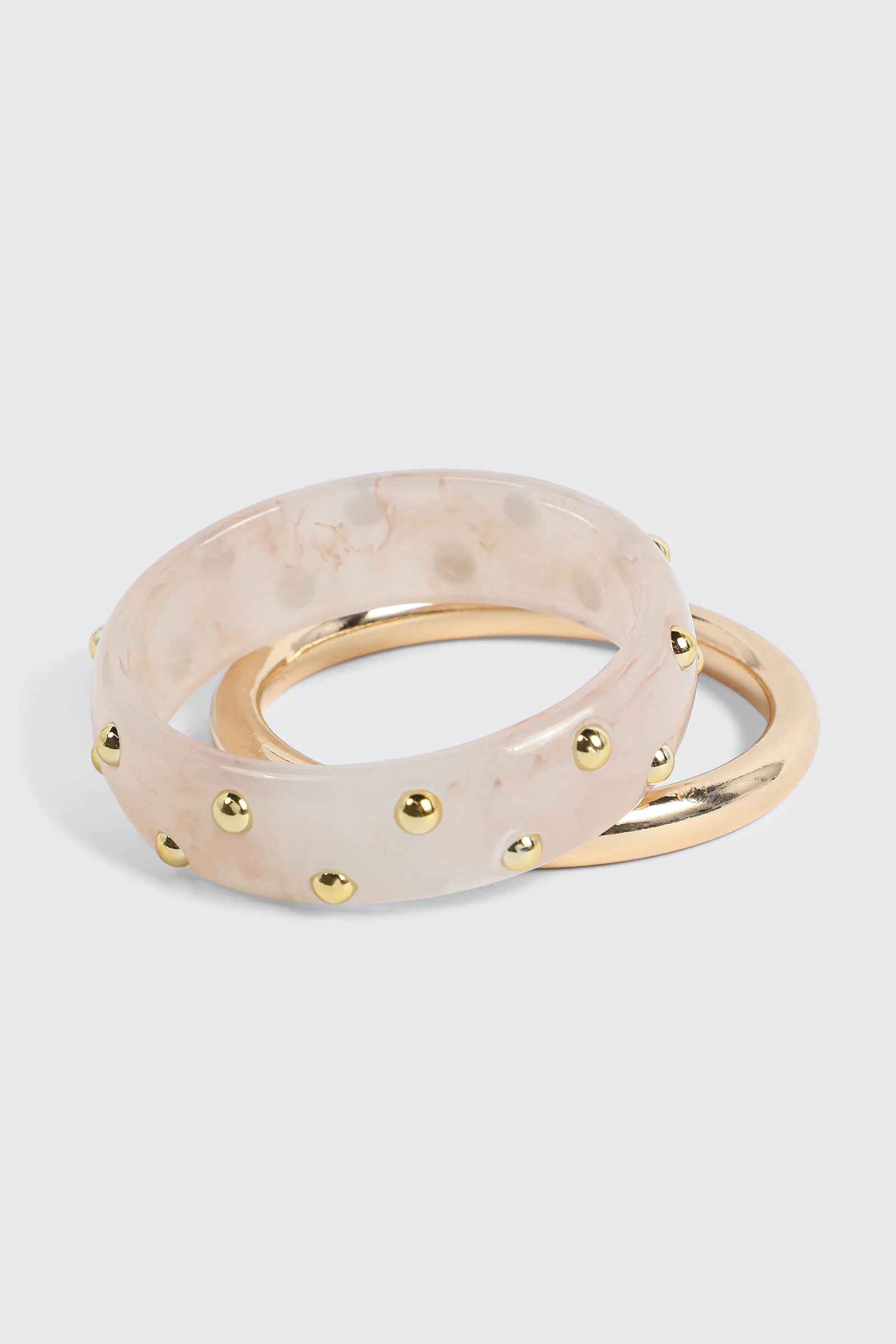 2-Pack Resin & Metal Bangles - Image 3