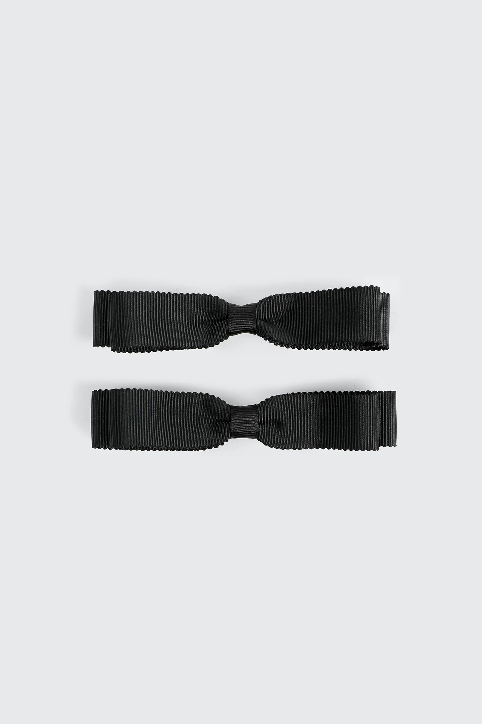 2-Pack Rib Bow Hair Clips