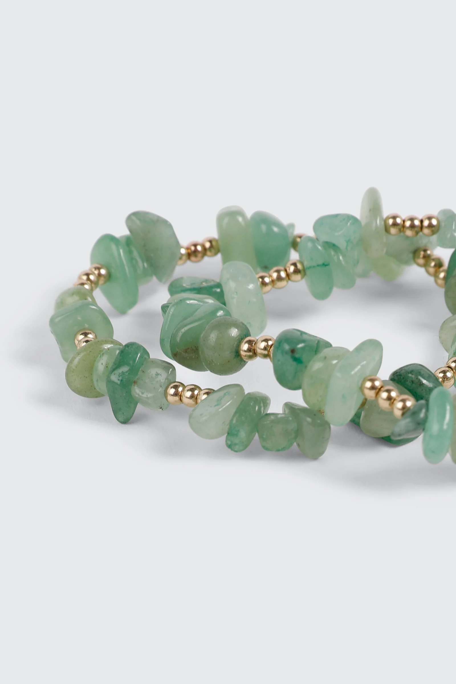 2-Piece Semi-Precious Stretch Bracelets - Image 2