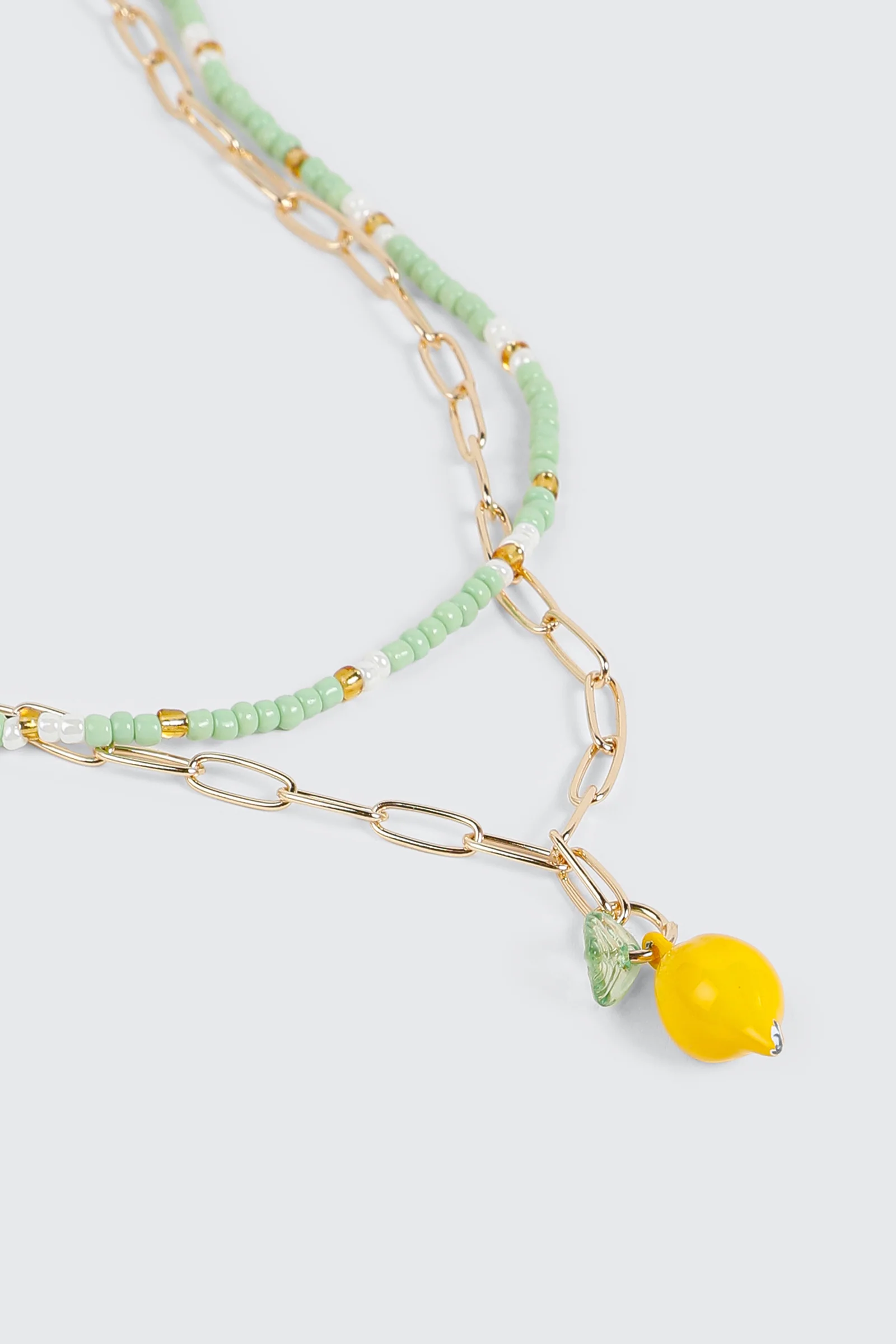 2 Row Lemon Necklace - Image 2