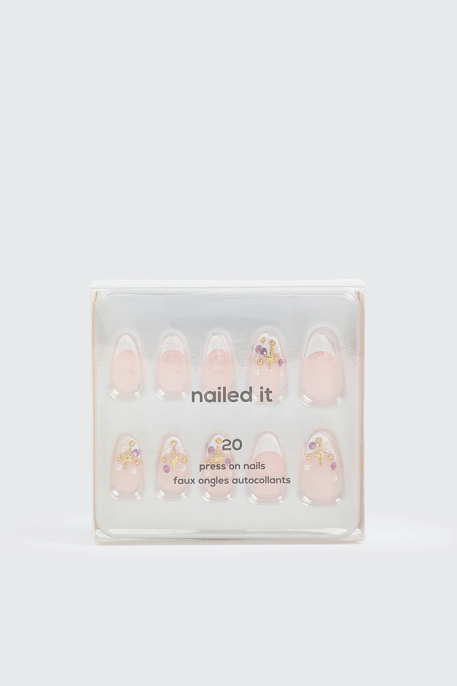 20-Pack Almond Press On Fake Nails - Image 2