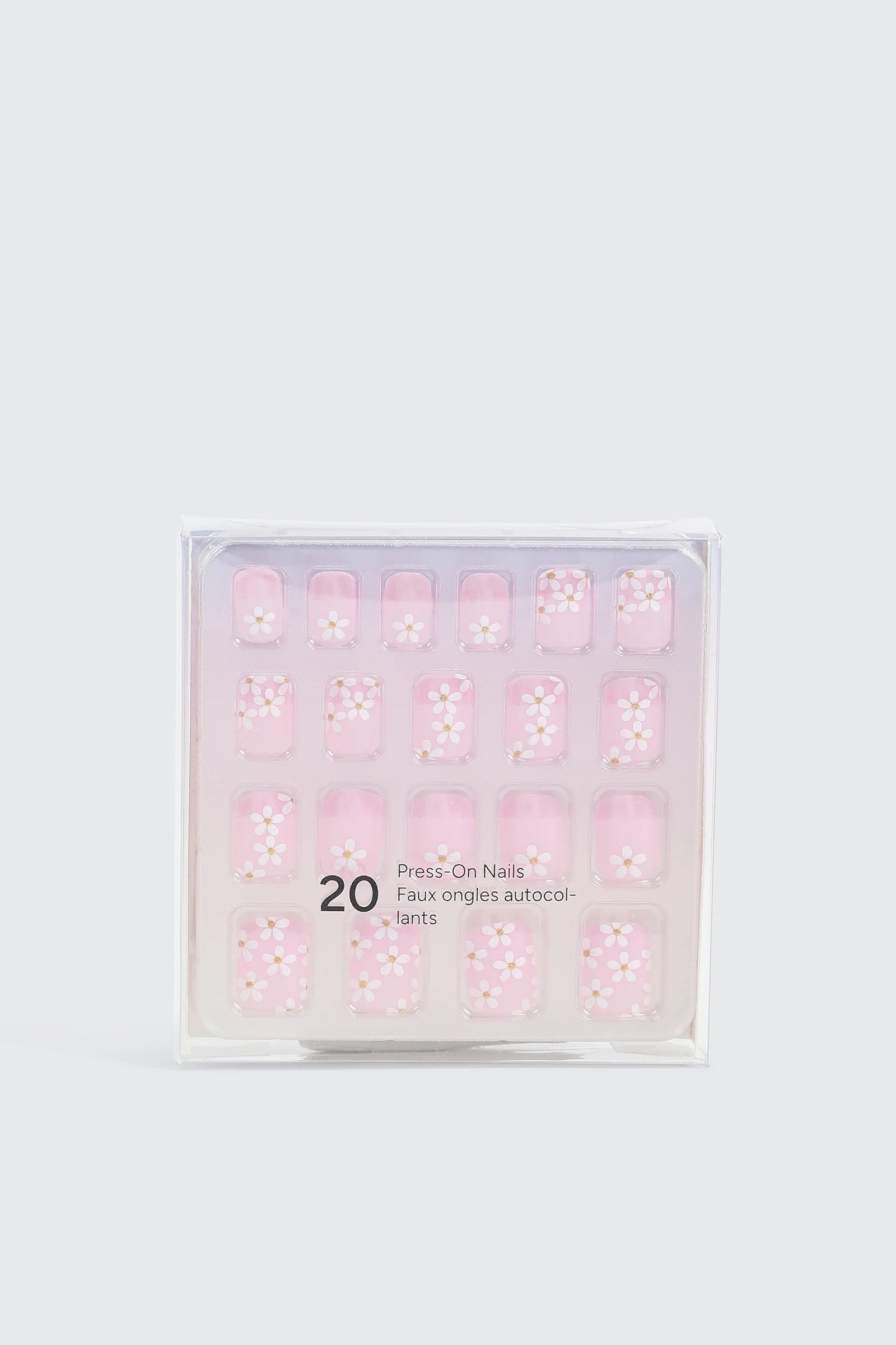 20 Pack Self Adhesive Floral Fake Nails - Image 2