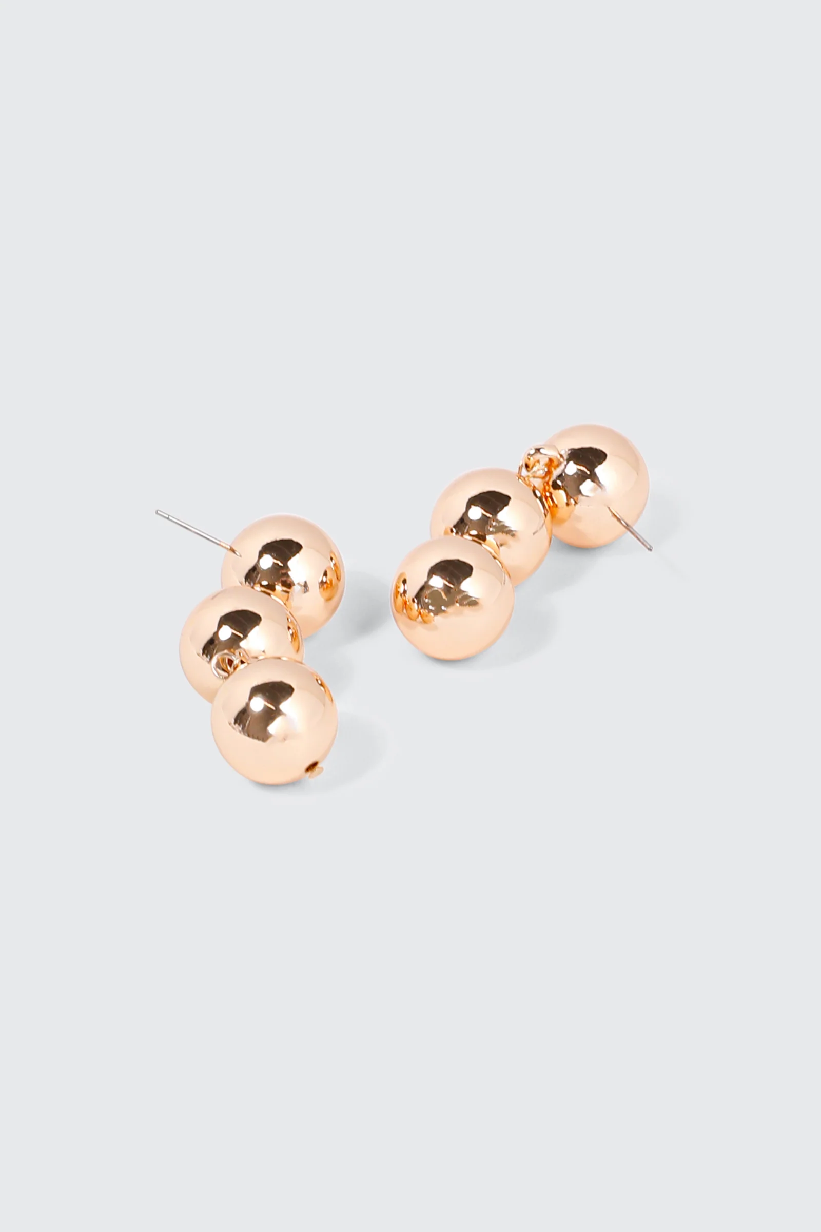 3-Ball Drop Earrings - Image 3