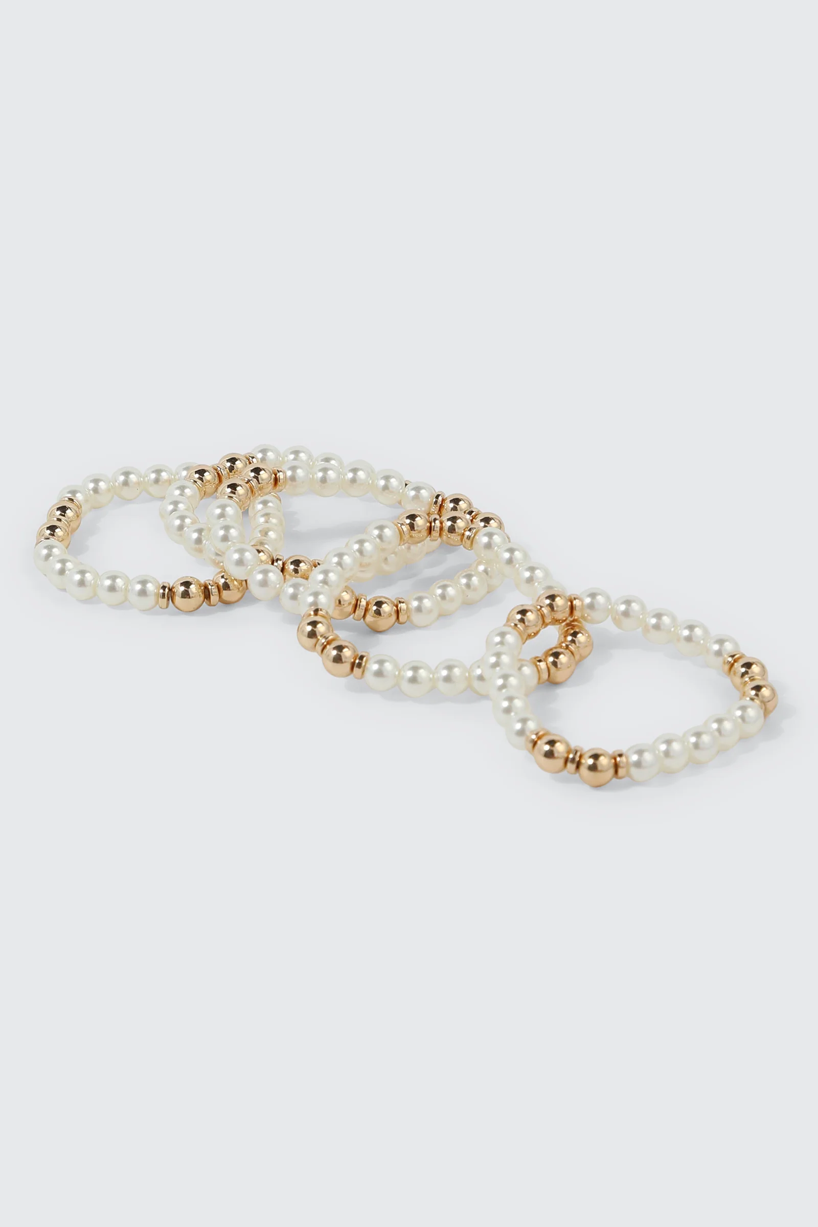 3-Pack Faux Pearl Bracelets - Image 2