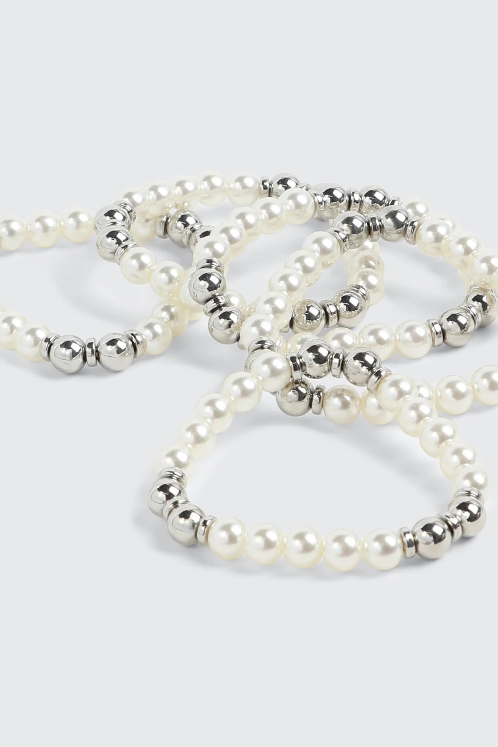 3-Pack Faux Pearl Bracelets - Image 2