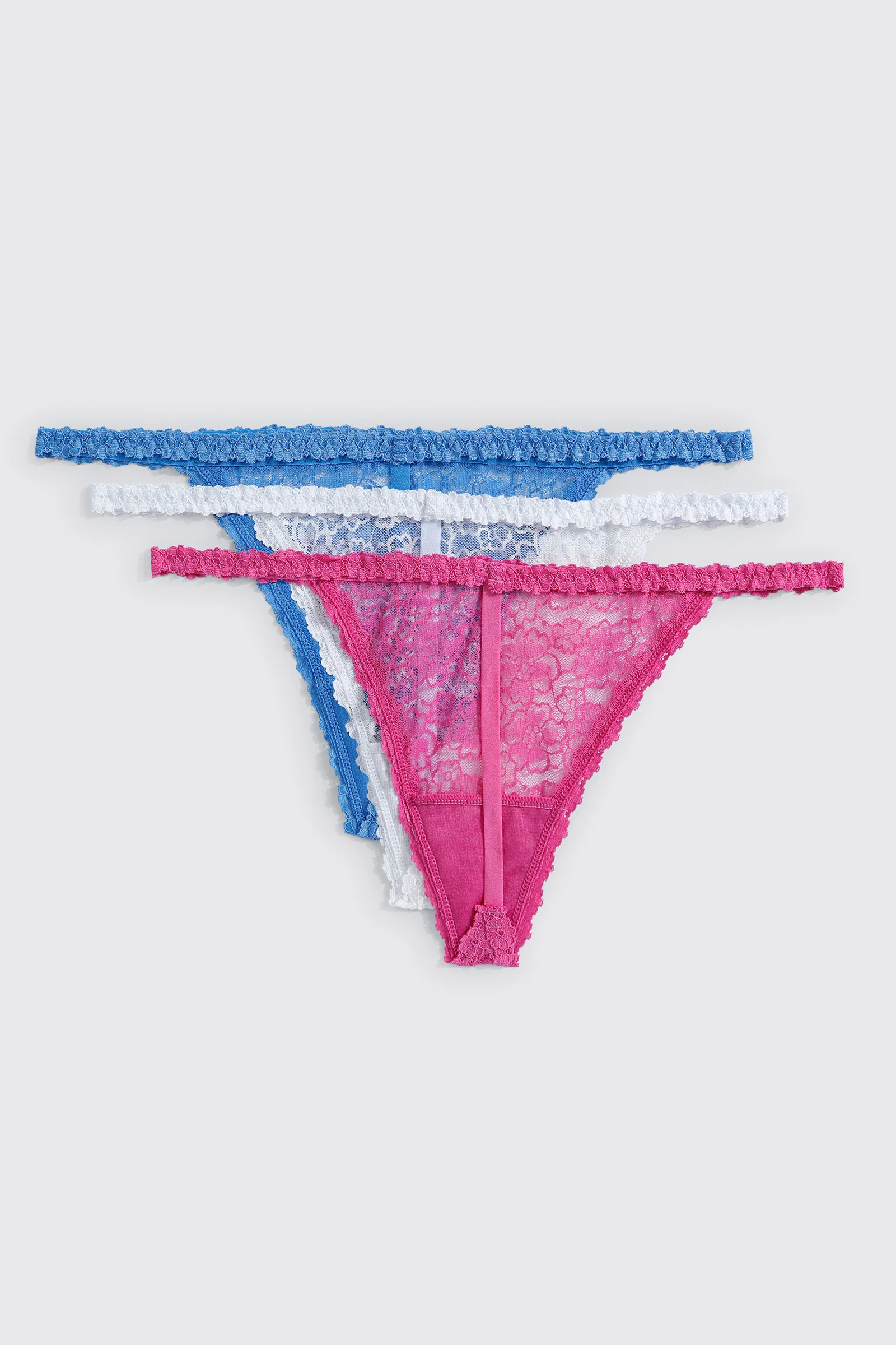 3-Pack Lace String Panties - Image 2