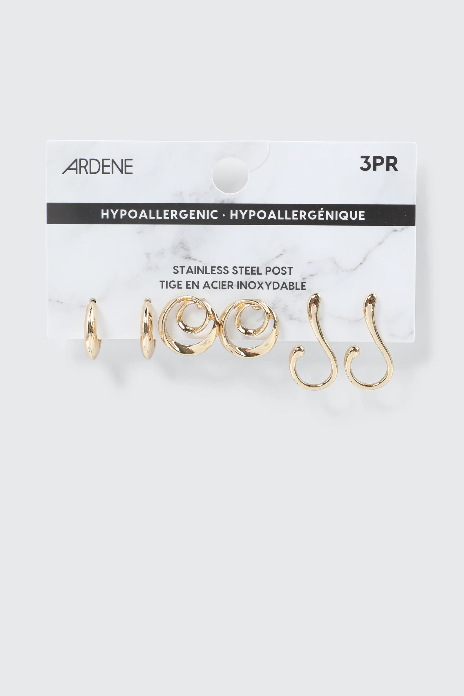 3-Pack Swirl Earrings - Image 2