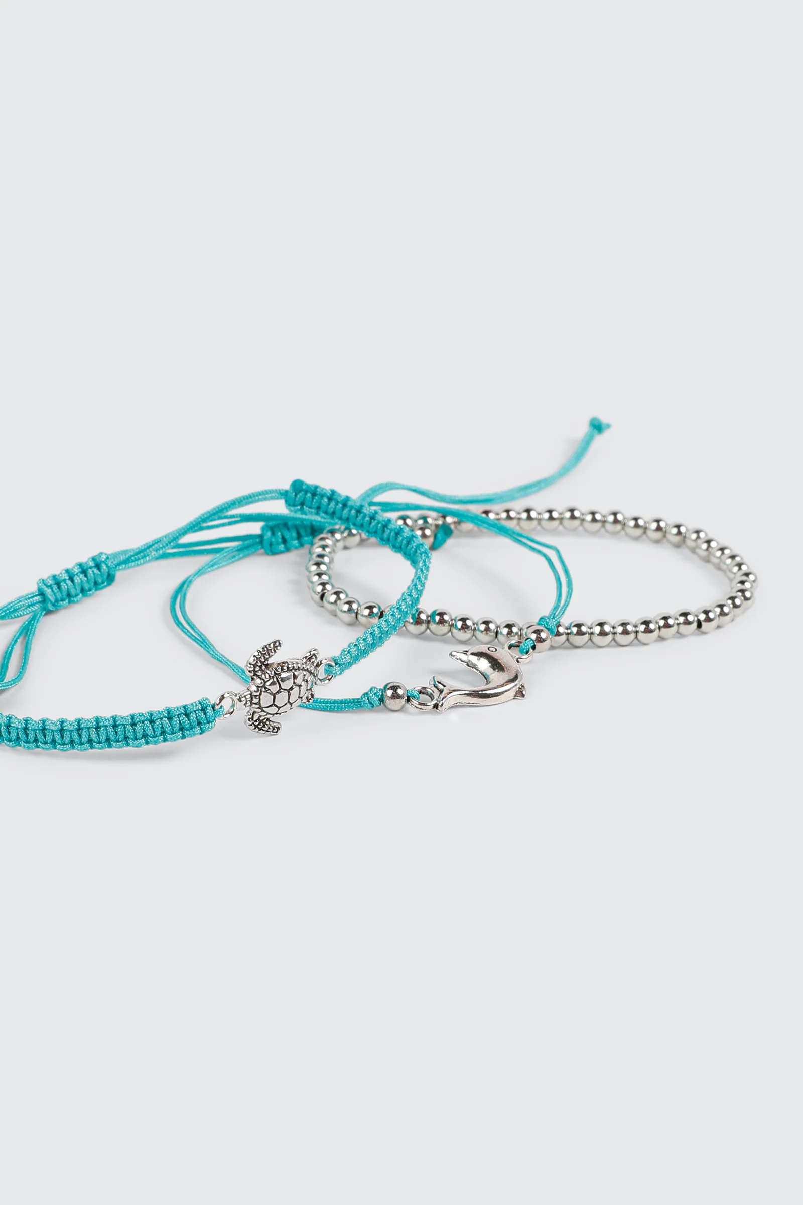 3-Pack Turtle Dolphin Bracelets
