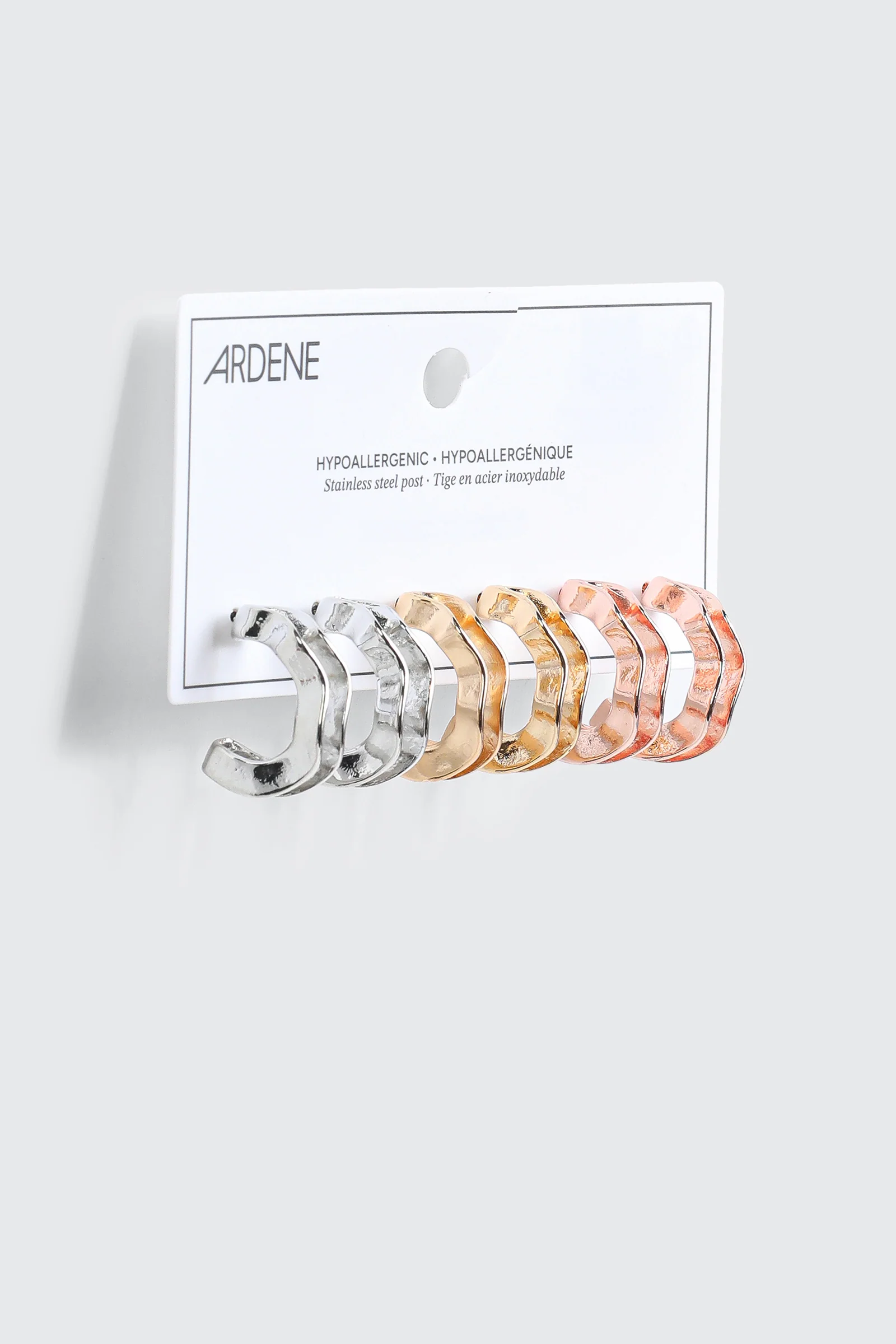 3-Pack Wavy Hoops