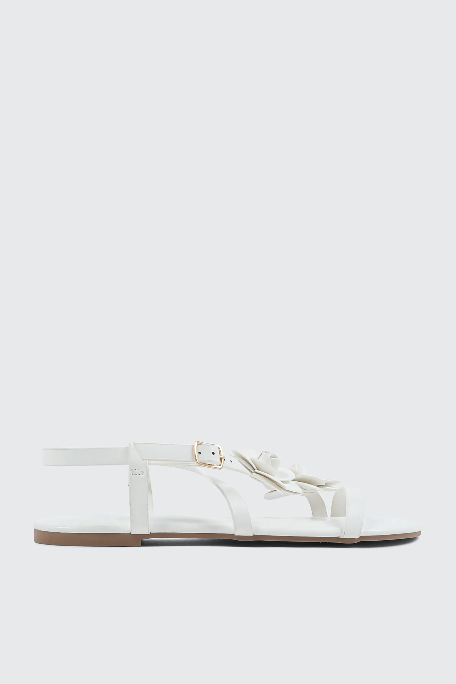 3D Floral Flat Sandals