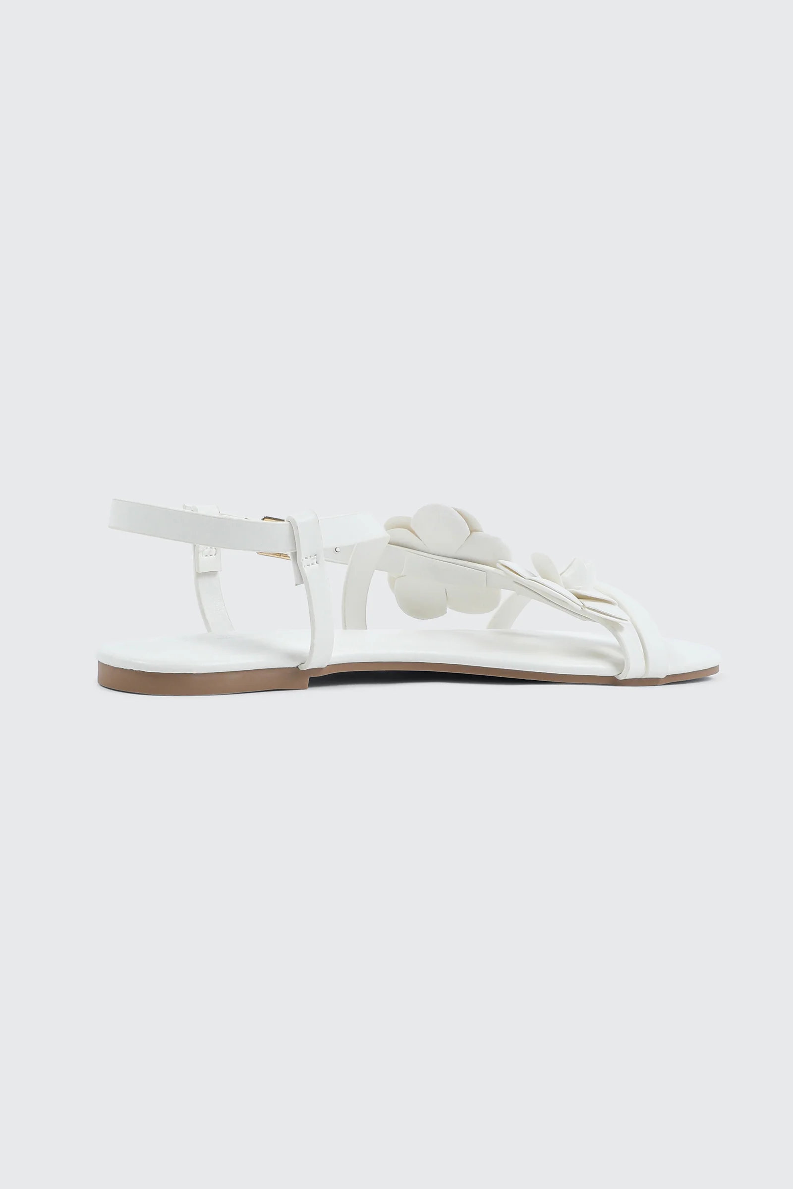 3D Floral Flat Sandals - Image 3