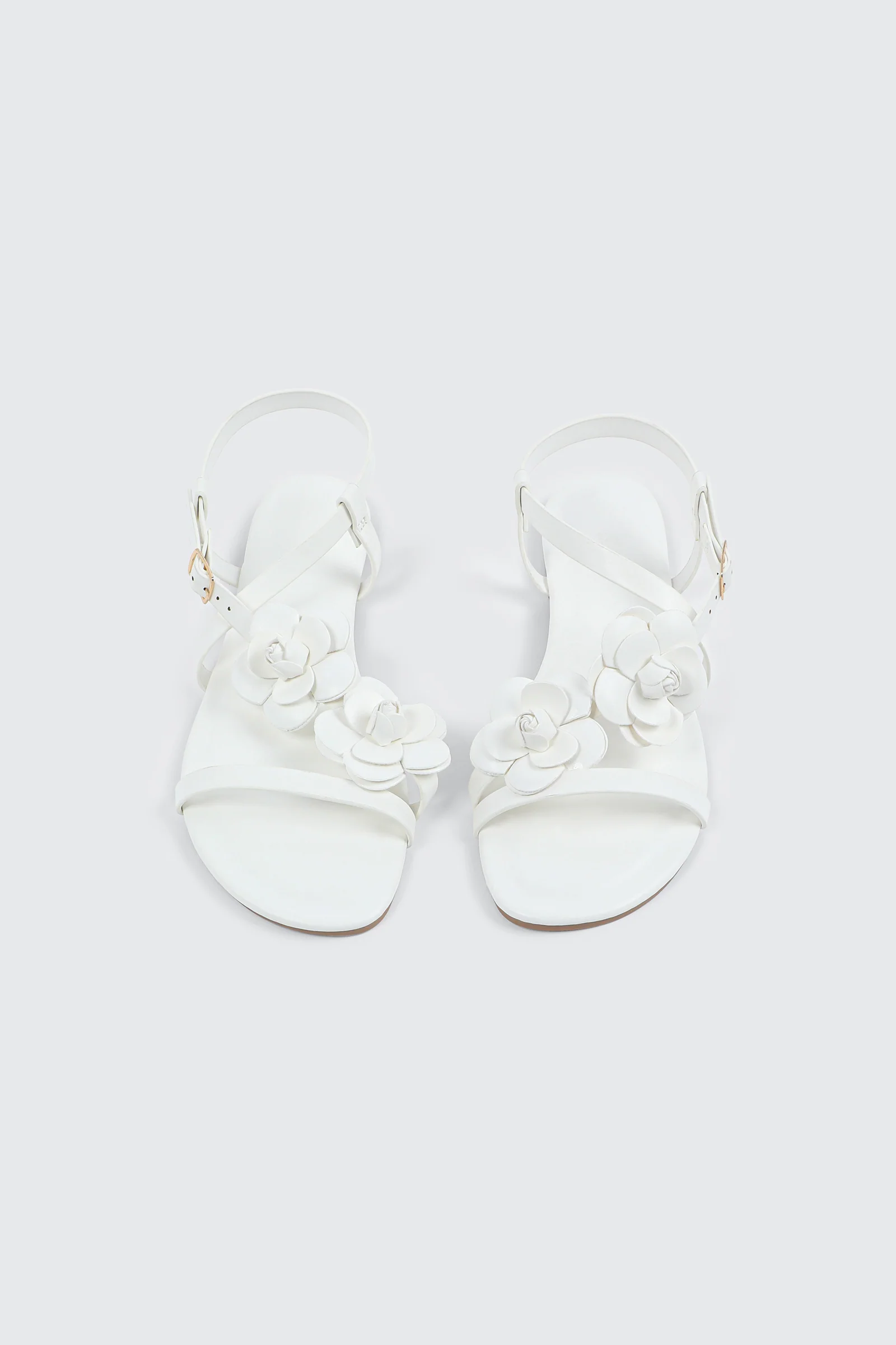 3D Floral Flat Sandals - Image 4