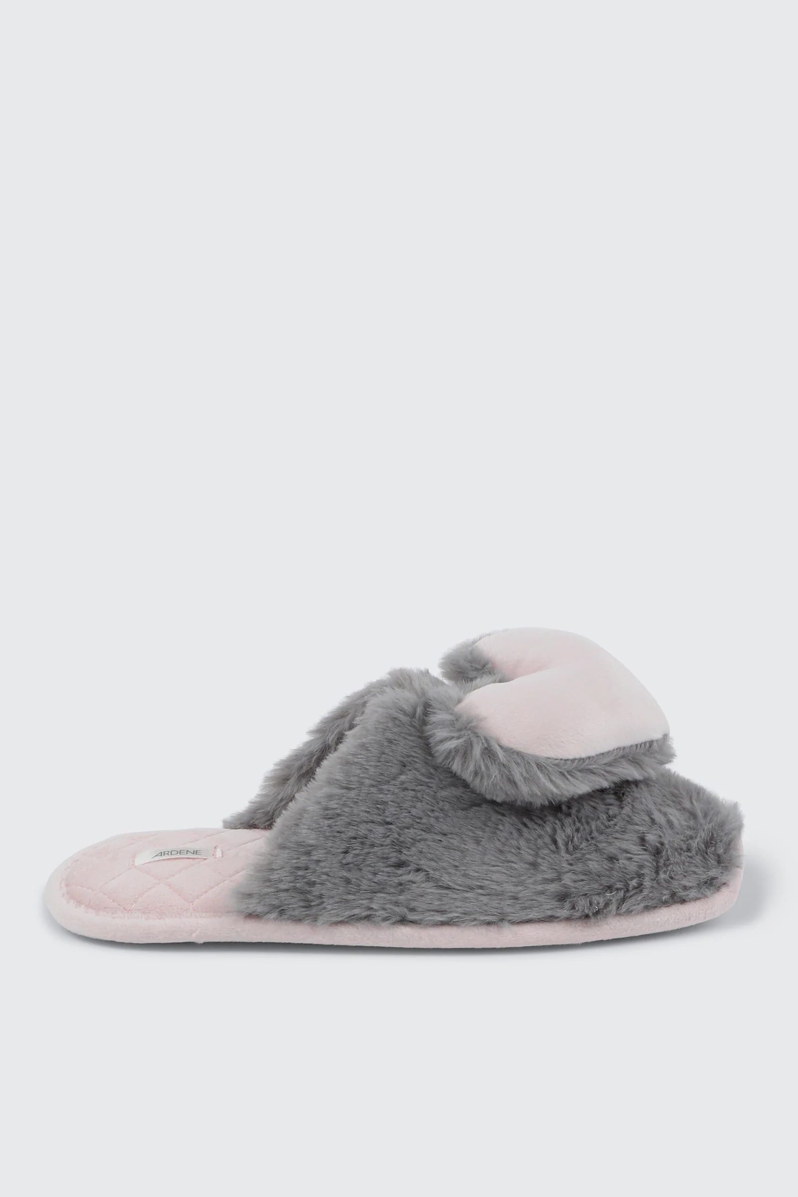 3D Heart Faux Fur Slippers