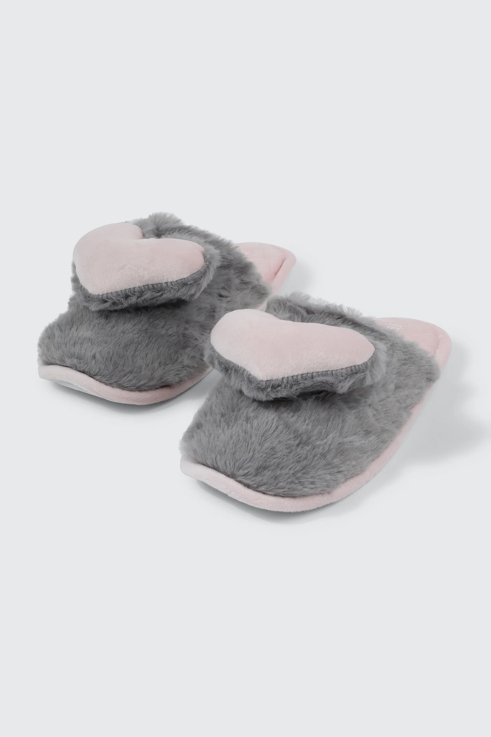 3D Heart Faux Fur Slippers - Image 2